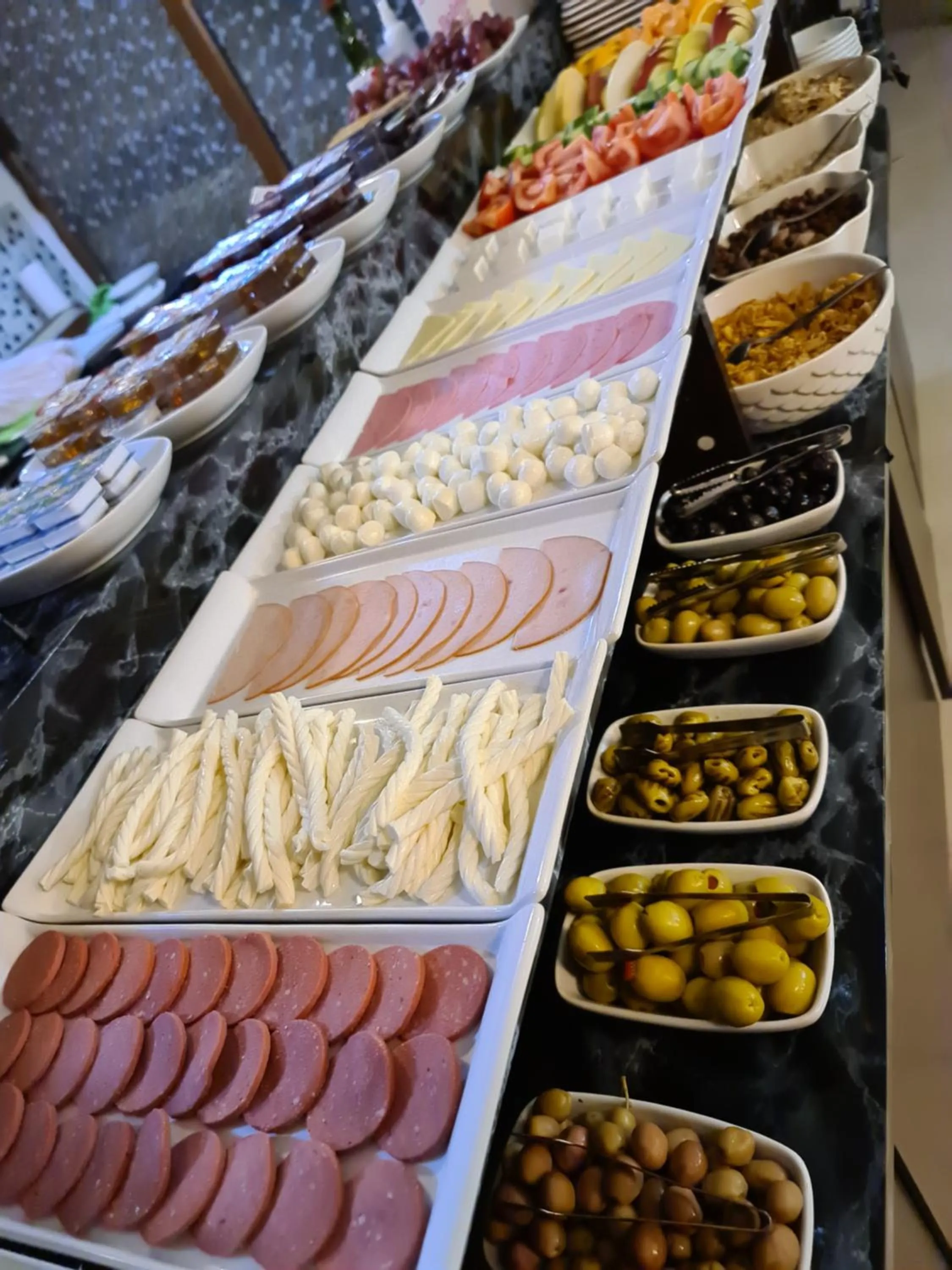 Buffet breakfast in Oceans 7 Hotel