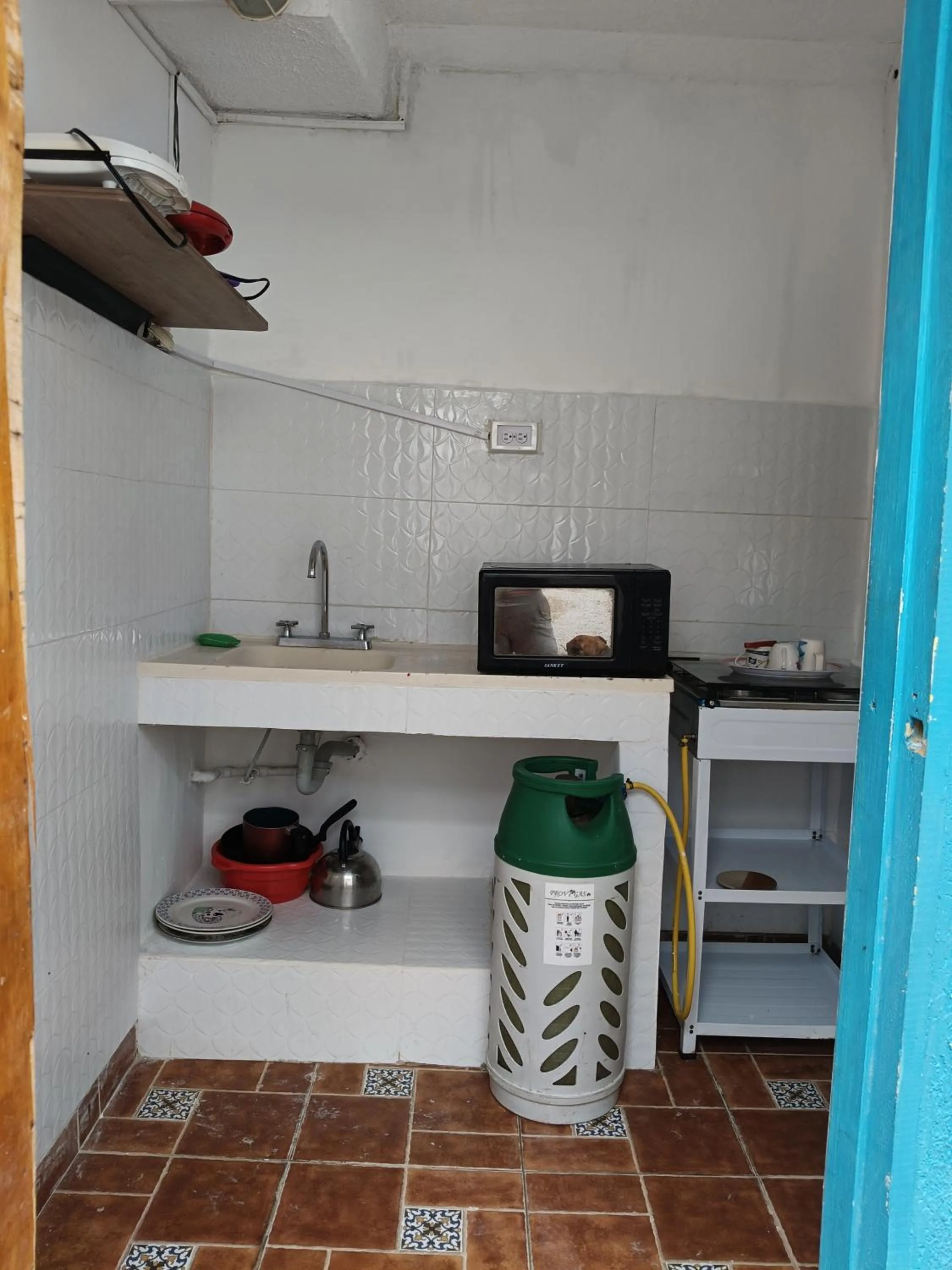 Kitchen or kitchenette in Posada Miss Joyce House