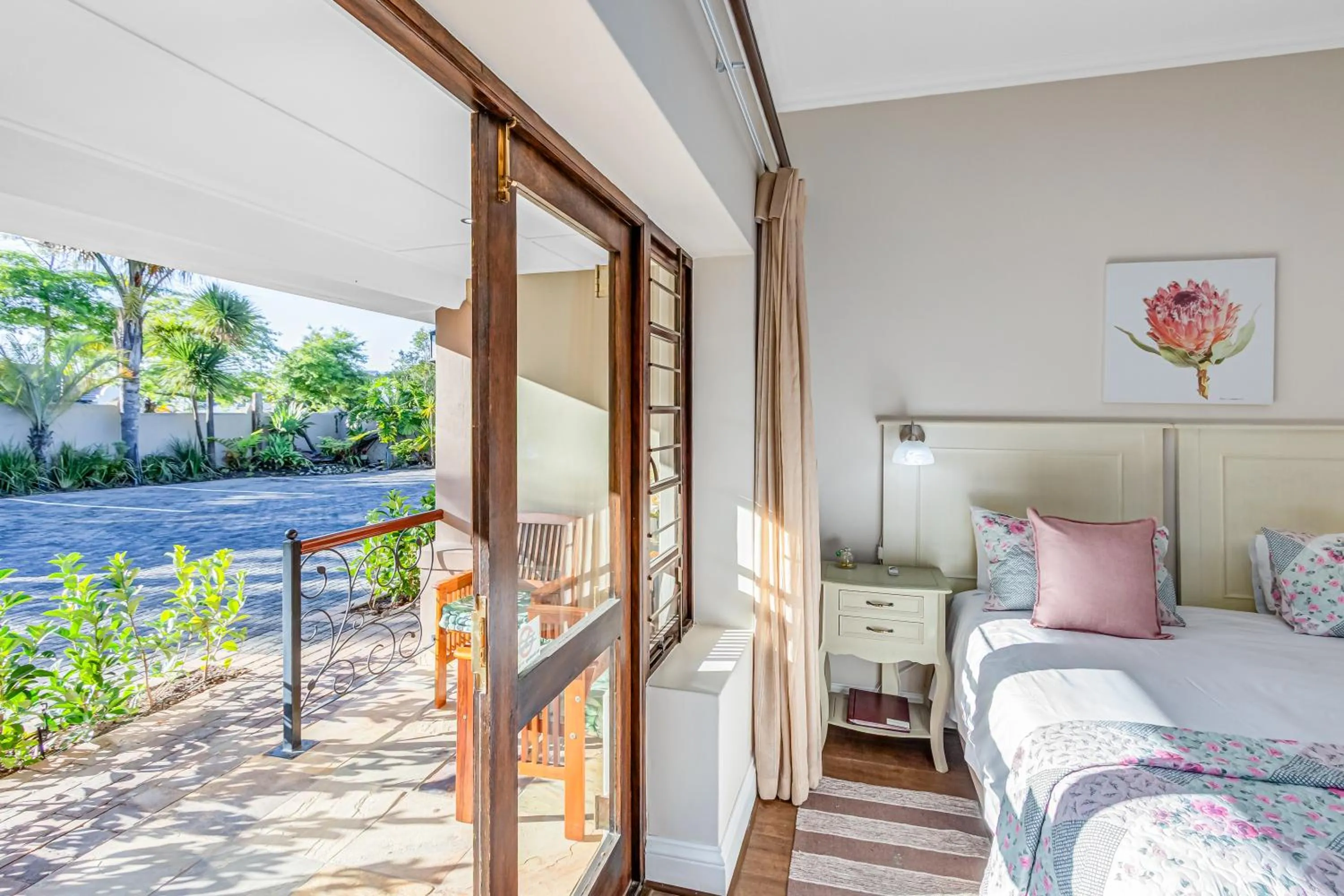 Patio, Bed in Caledon 23 Guest House