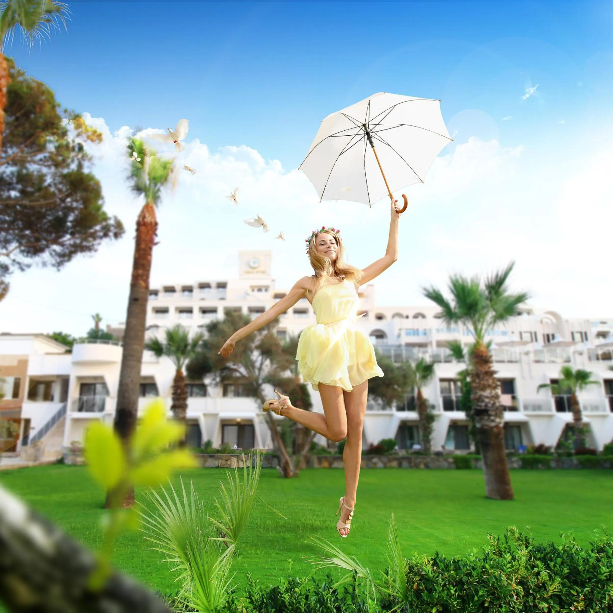 Garden in Azka Hotel