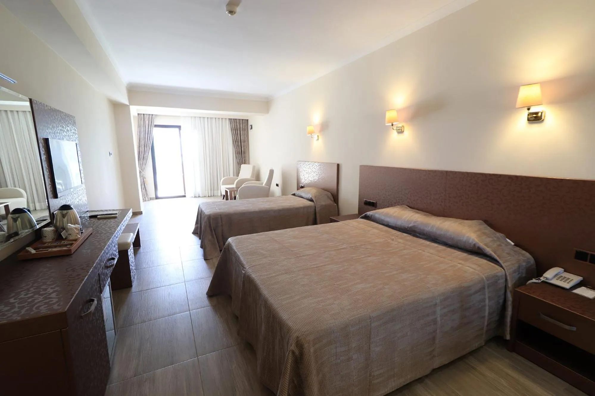 Photo of the whole room, Bed in Azka Hotel