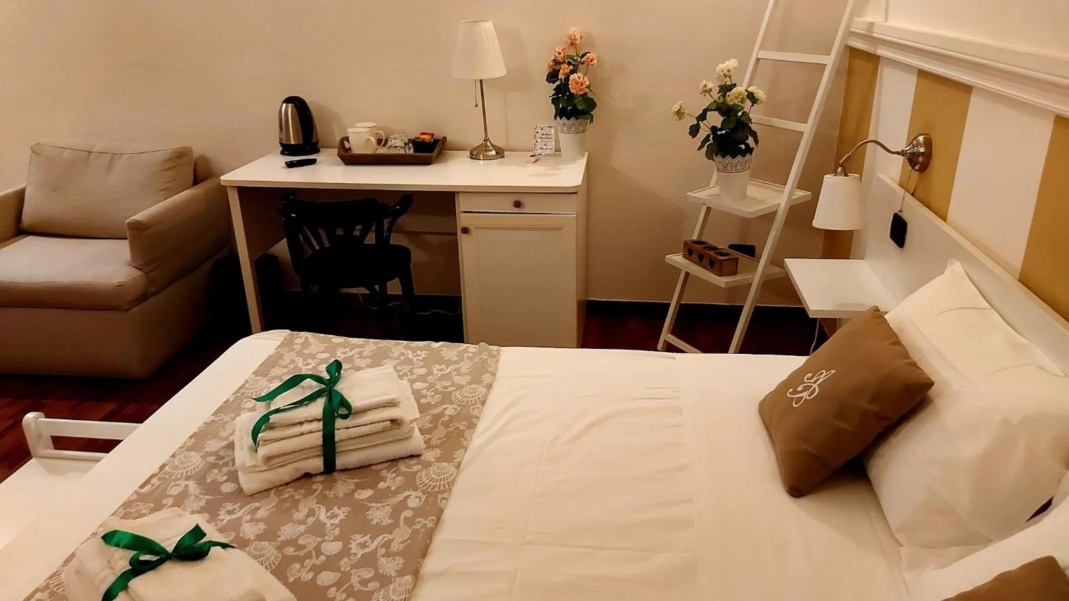 View (from property/room), Bed in Attico Barocco