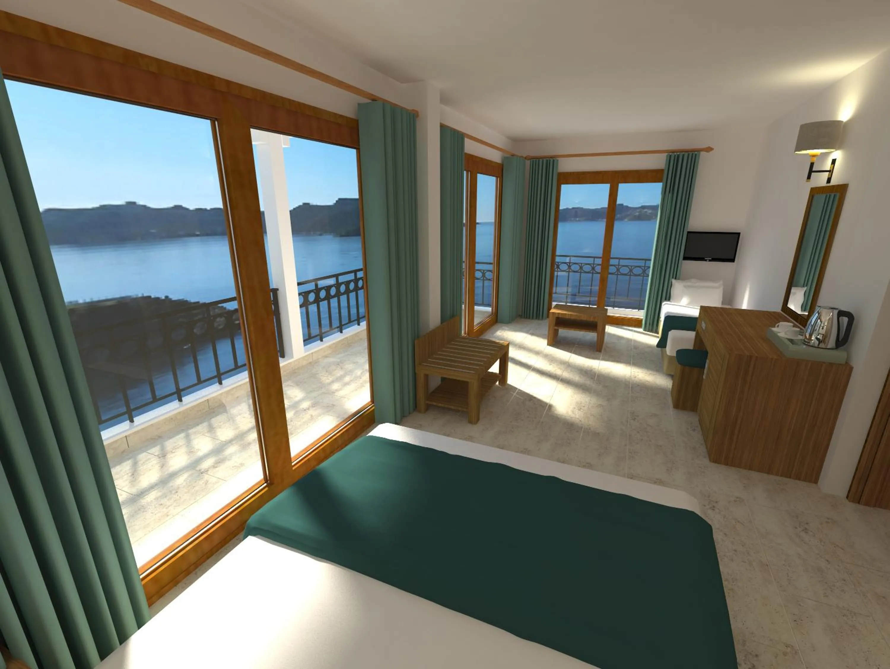 Sea view, Bed in Medusa Hotel