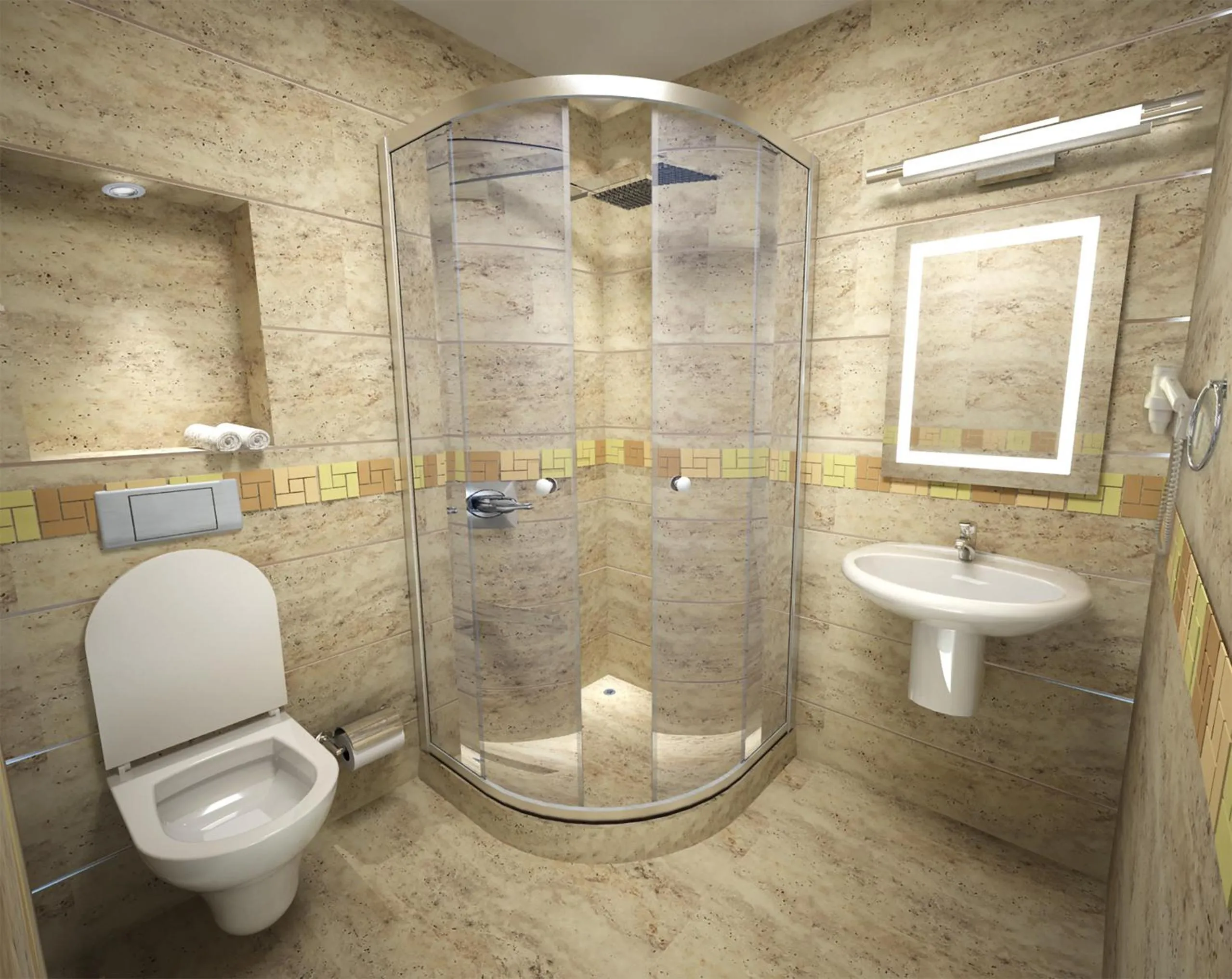 Bathroom in Medusa Hotel