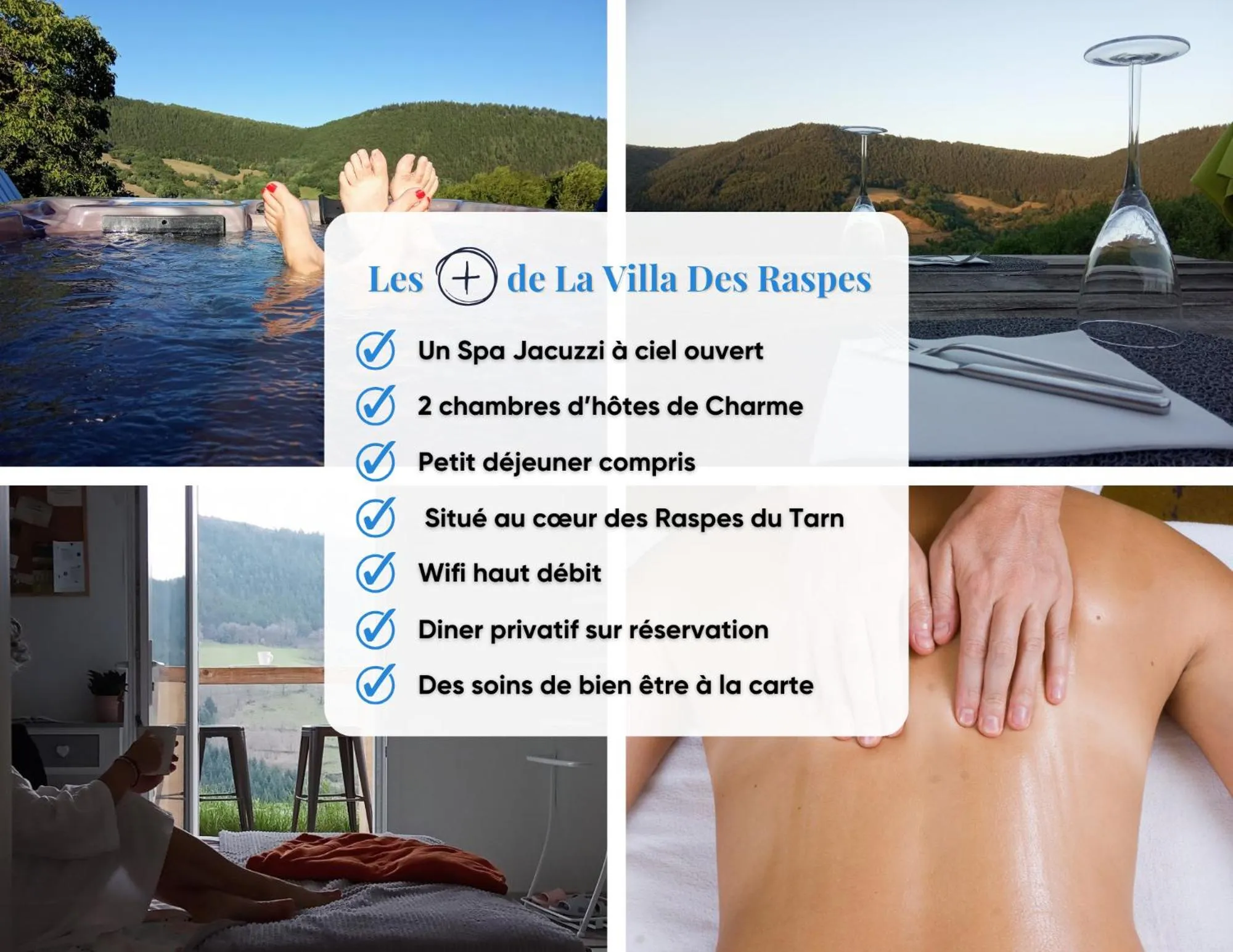 Area and facilities in La Villa Des Raspes - Séjour Spa - Adult Only