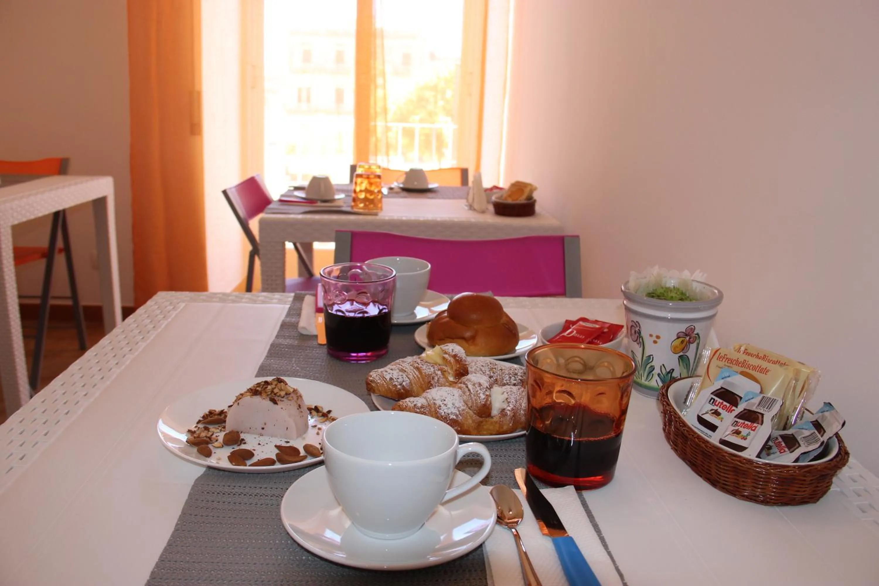 Italian breakfast in B&B Albergo Sicilia