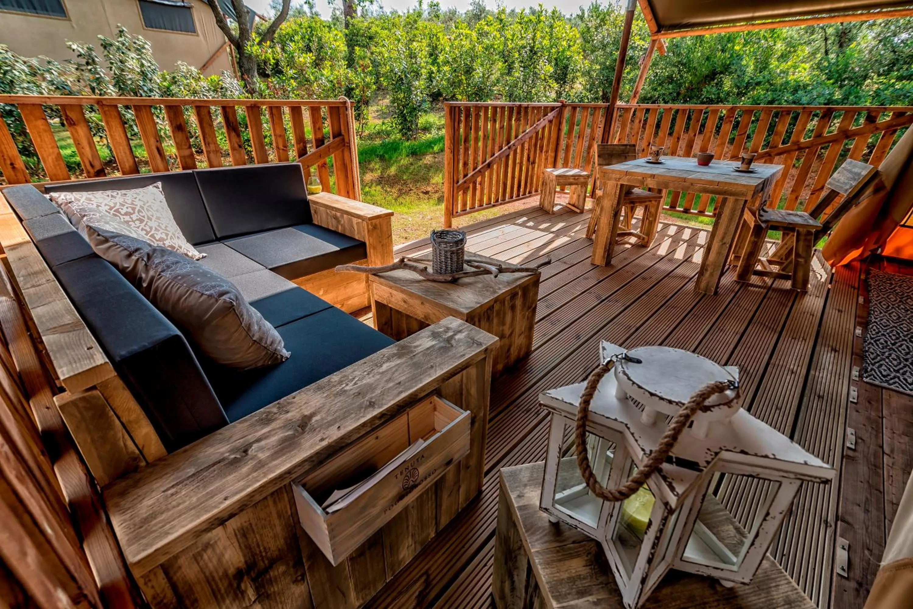 Patio in Glamping Tenuta Poggio Rosso