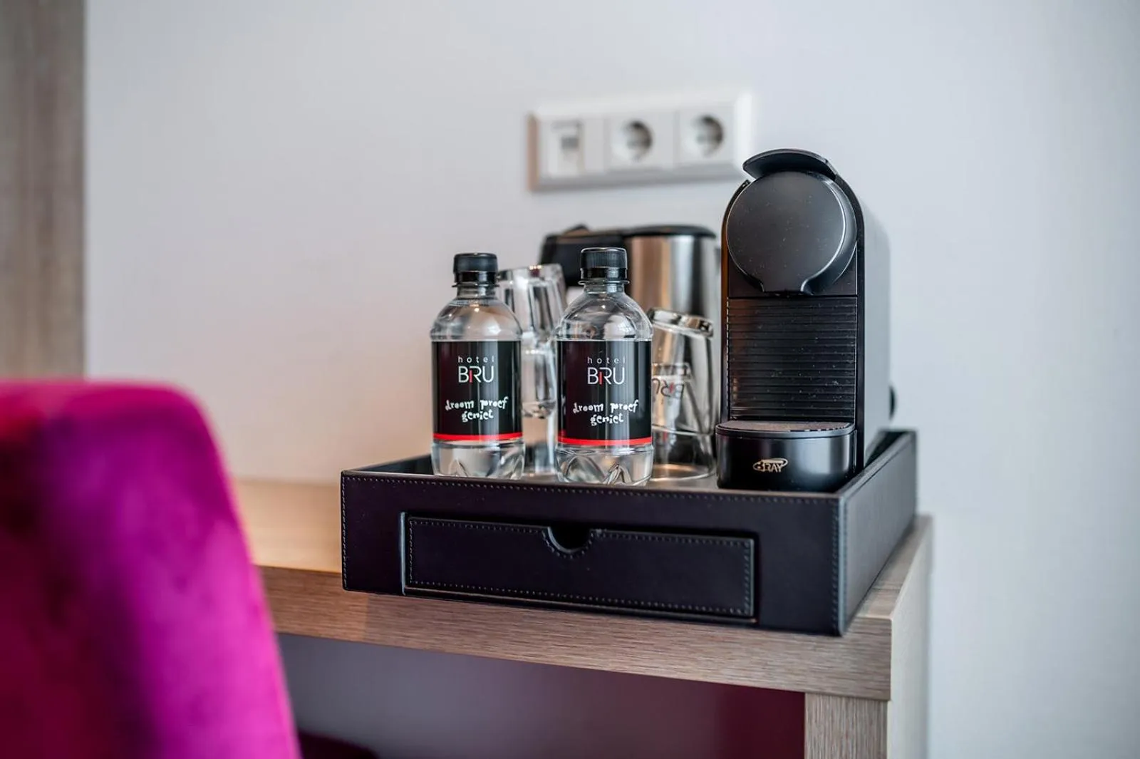 Coffee/tea facilities in Hotel Bru