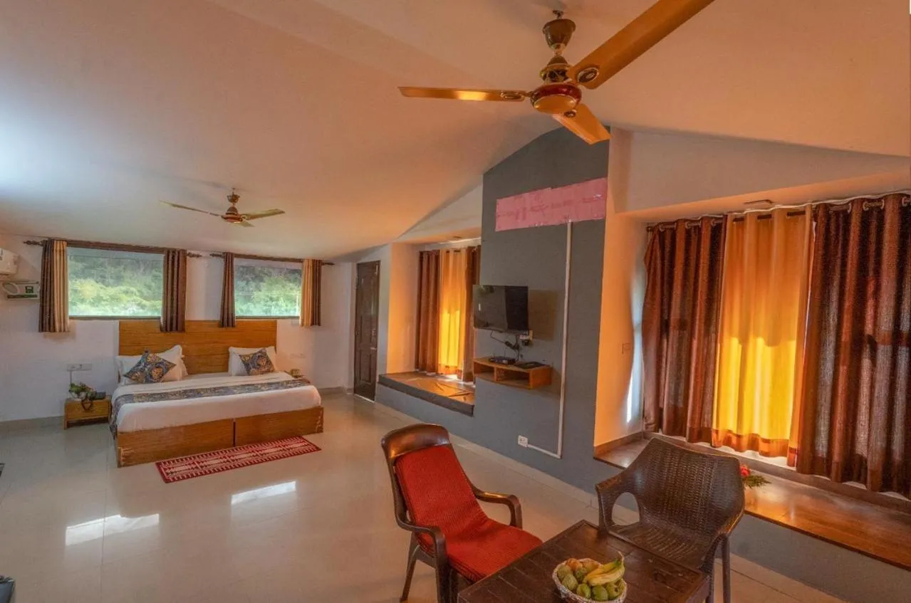 TV and multimedia, Bed in Corbett Treat Resort By Atya Hotels