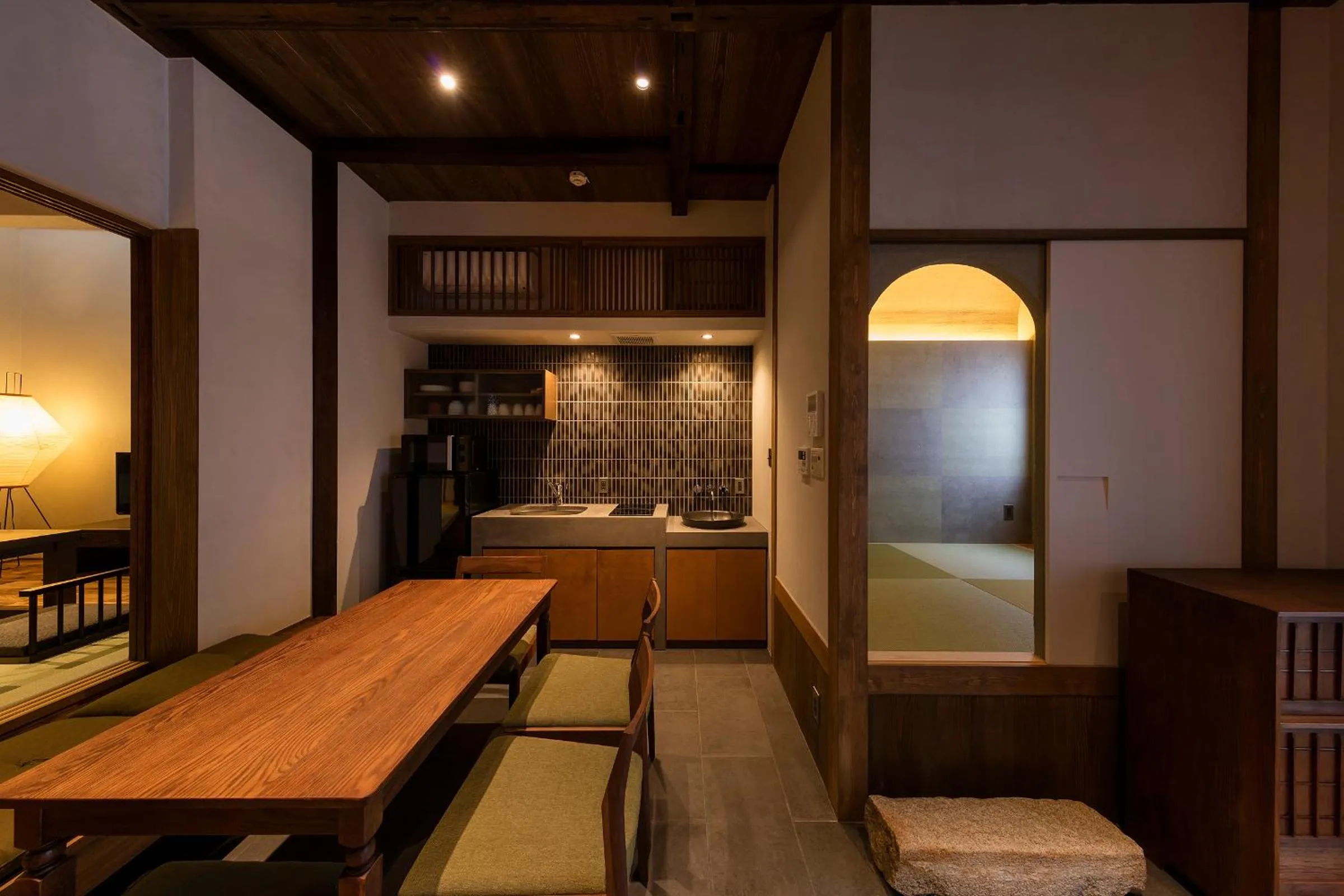 Dining area in Natsume an Machiya House