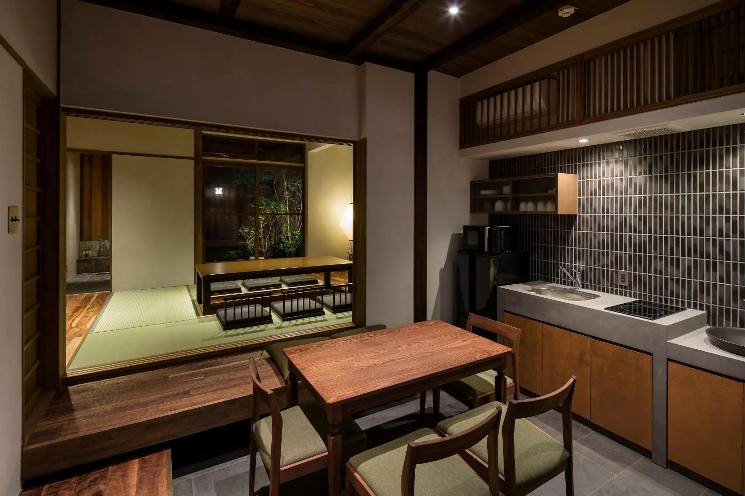 Dining area in Natsume an Machiya House