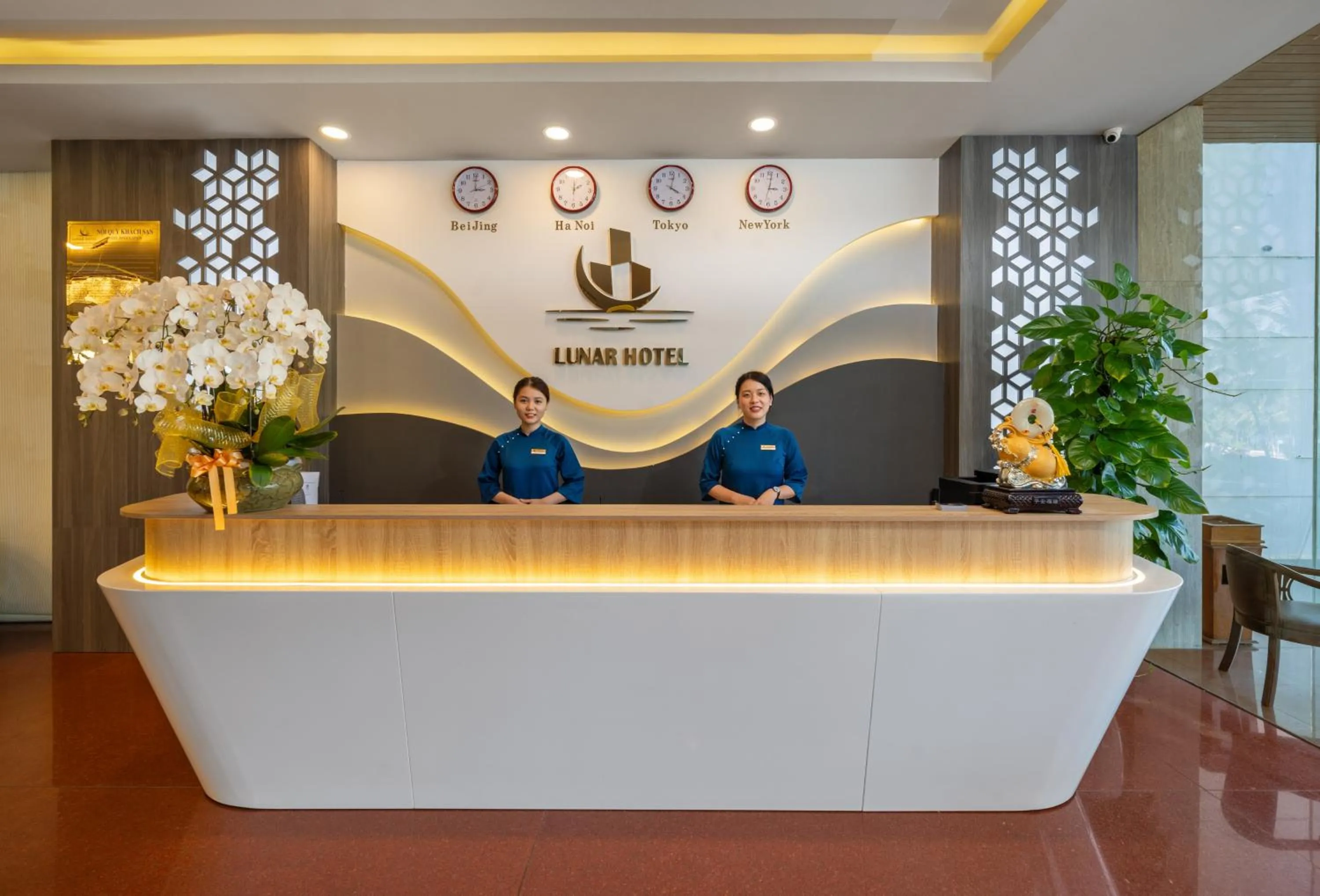 Lobby or reception in Golden Sea 3 Hotel
