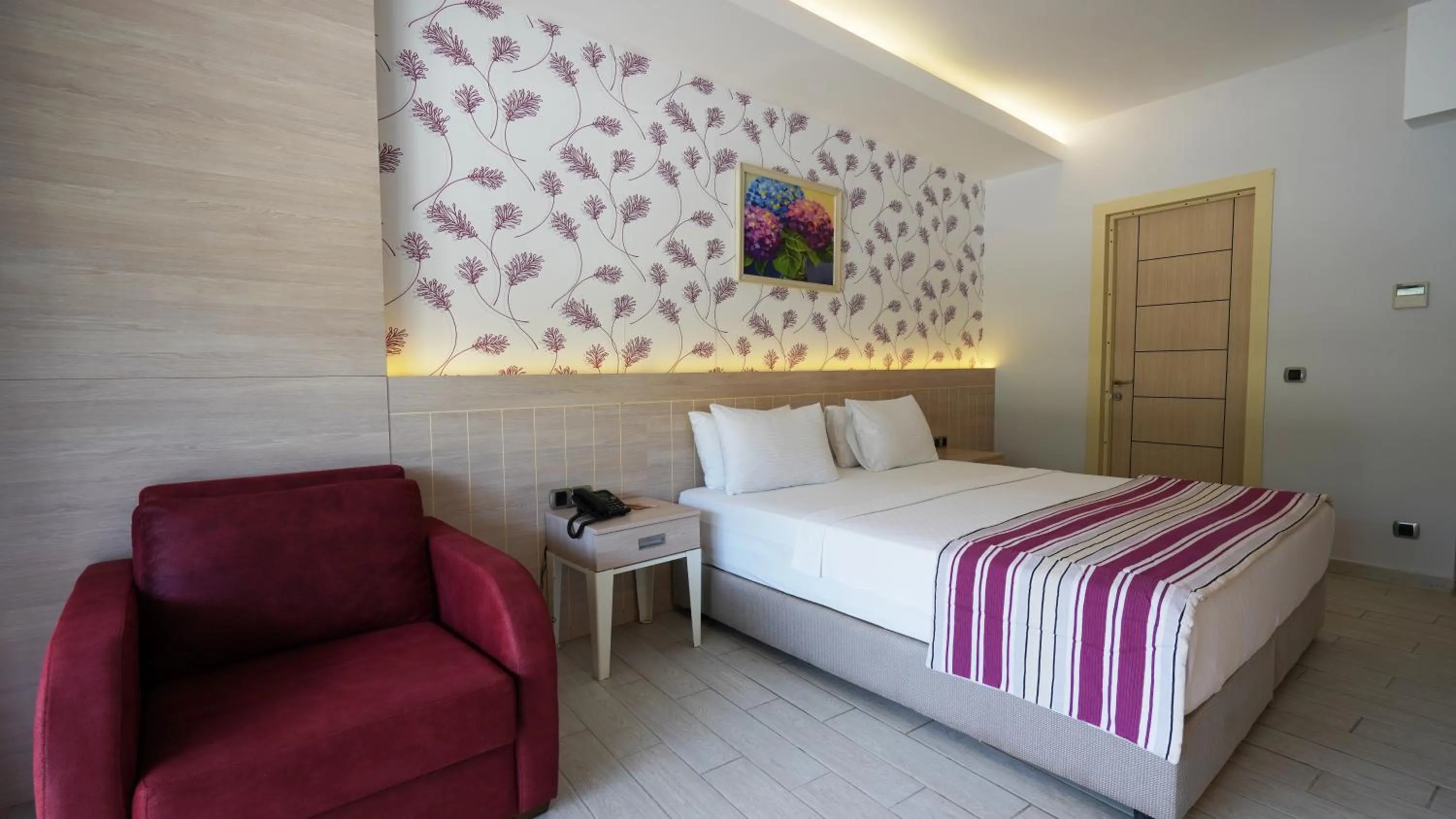 Seating area, Bed in Duja Bodrum