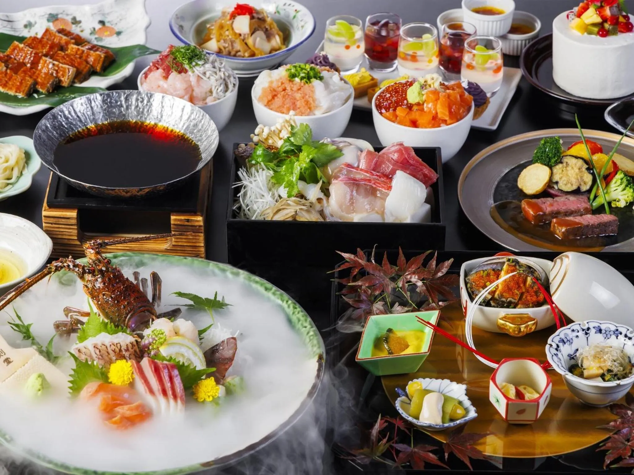 Dinner in Hakone Kowakien Tenyu