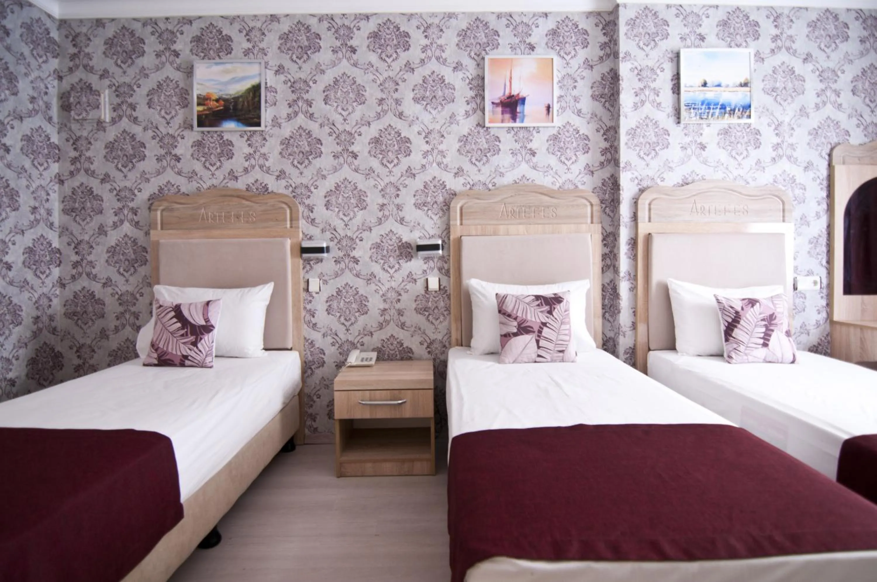 Bed in Artefes Hotel Old City