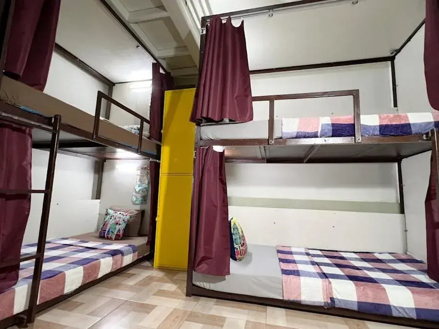 Bed in 8-Bed Mixed Dormitory Room in MADOR Malang Dorm Hostel Bed in 8-Bed Mixed Dormitory Room in MADOR Malang Dorm Hostel