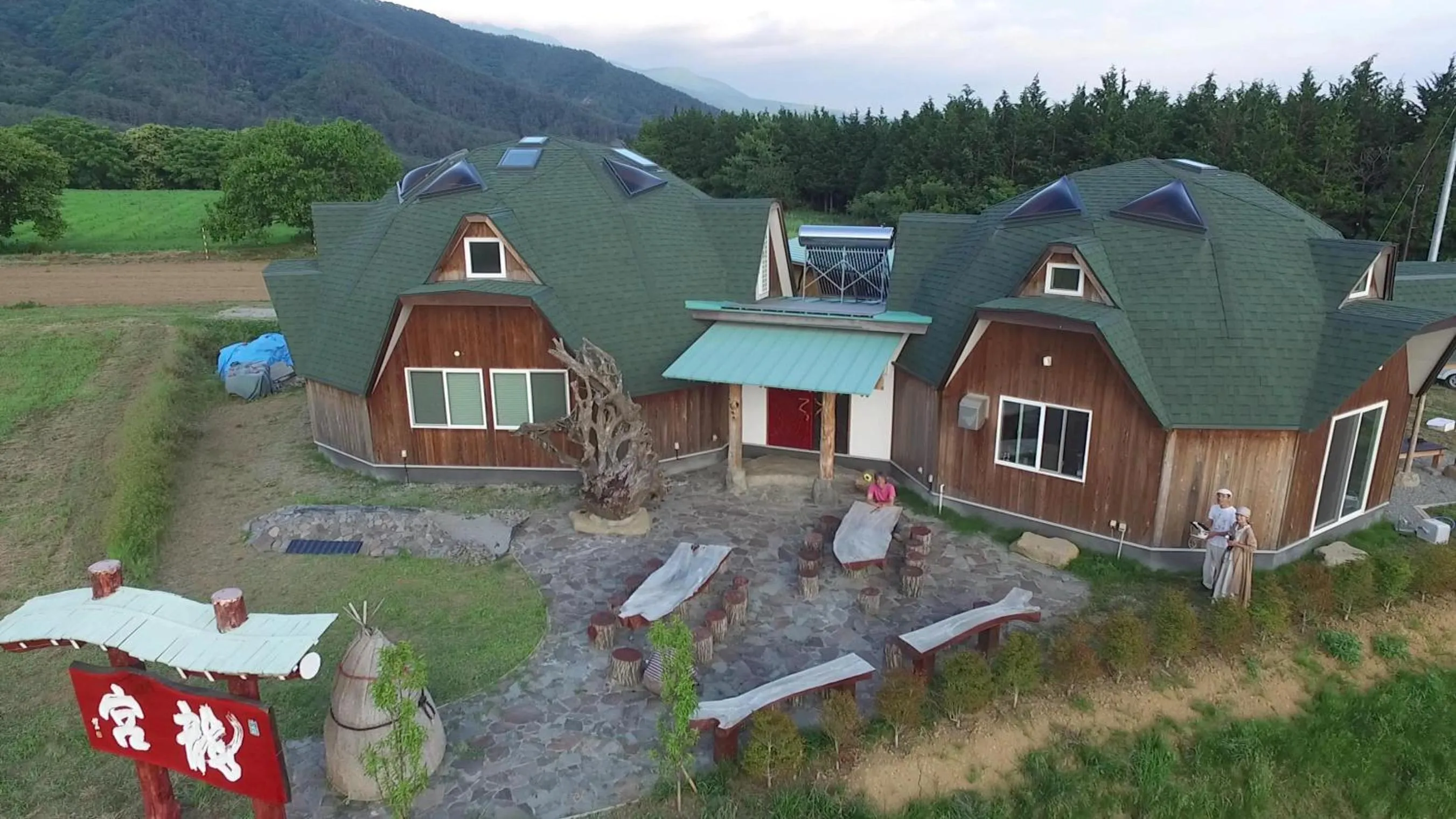 Facade/entrance in Twin Dome Ryugu