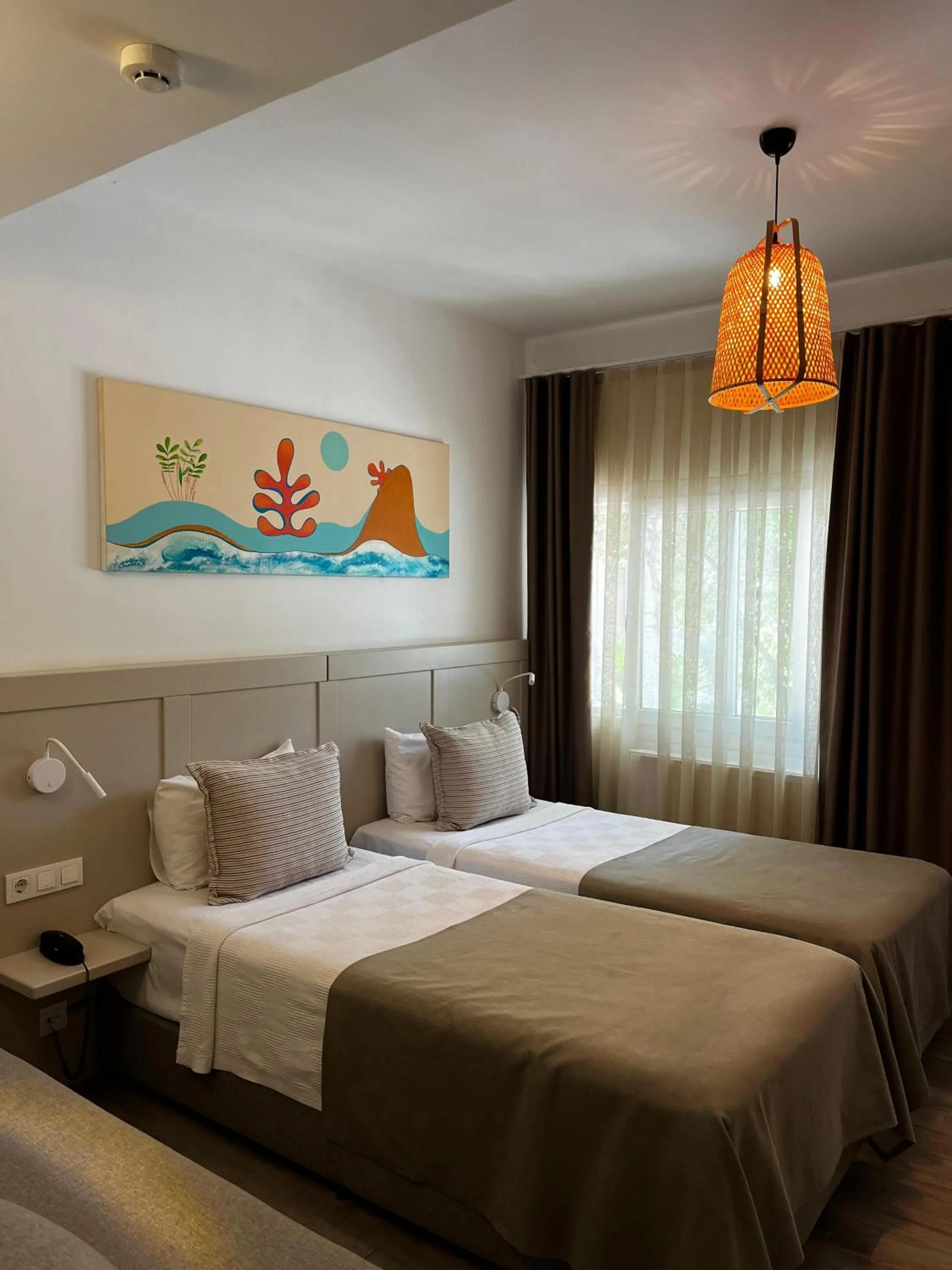 Bed in Hotel Gumusluk