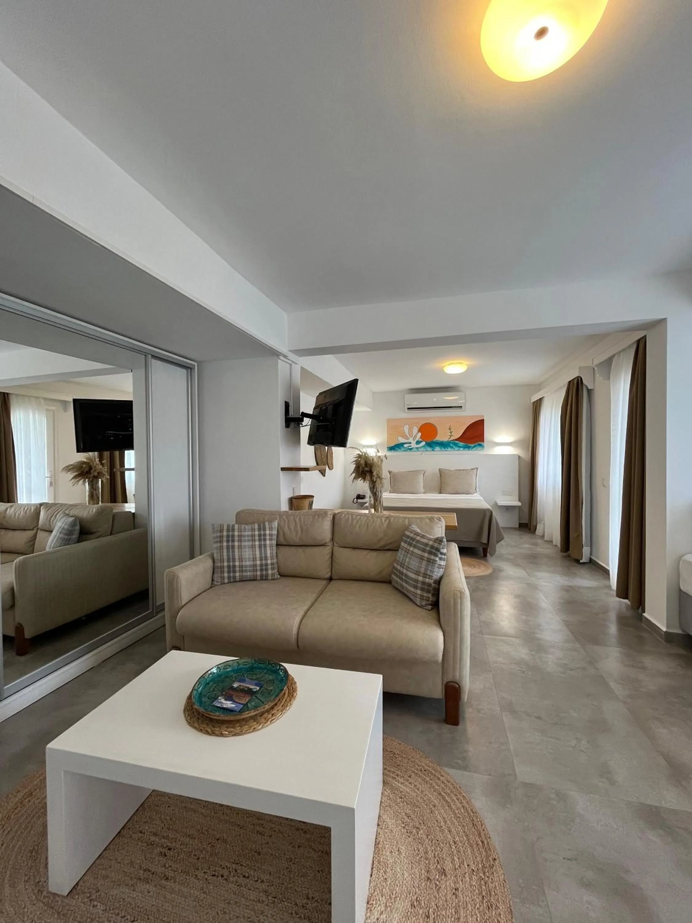 Bed in Hotel Gumusluk