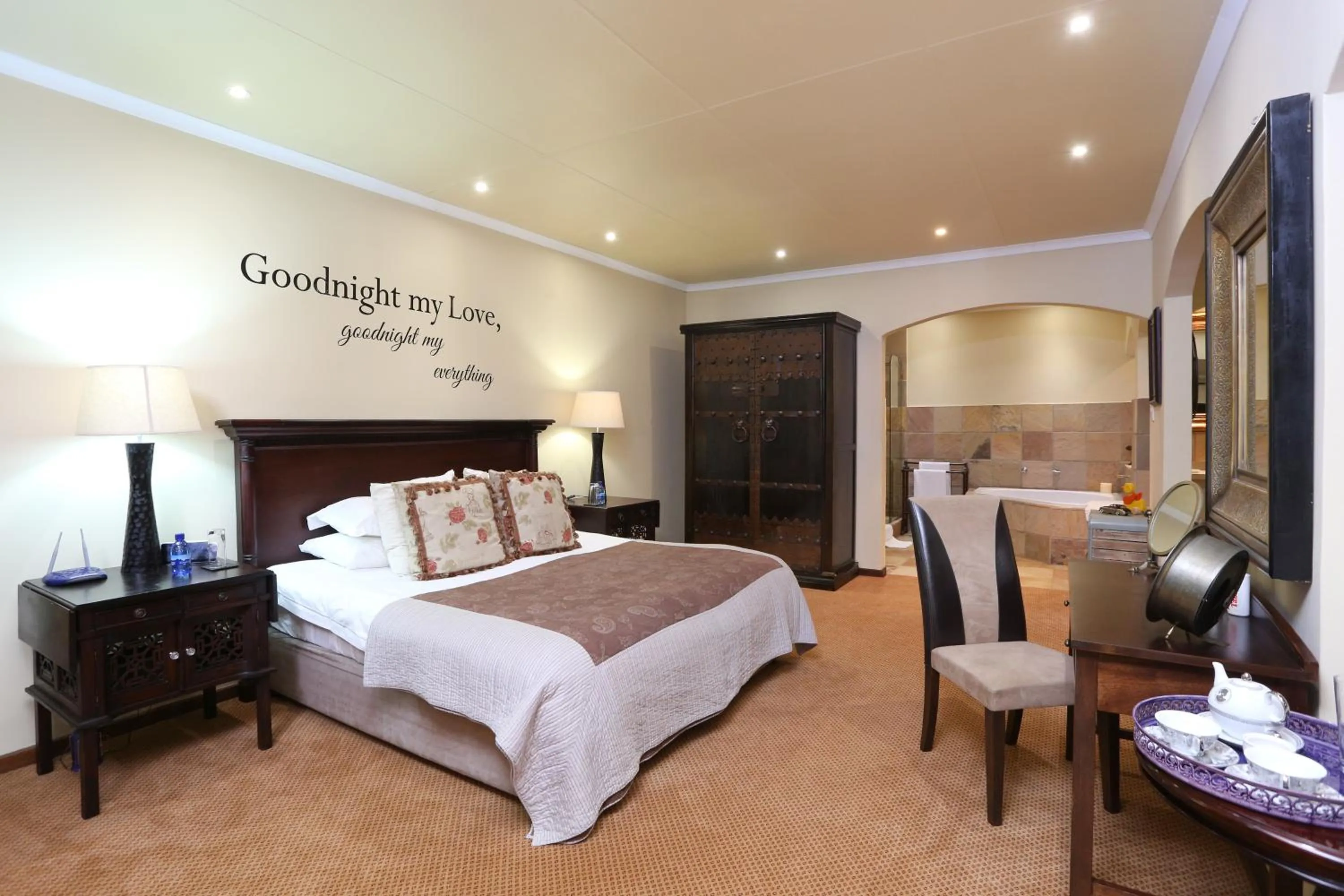 Bed in Shangri-La Manor