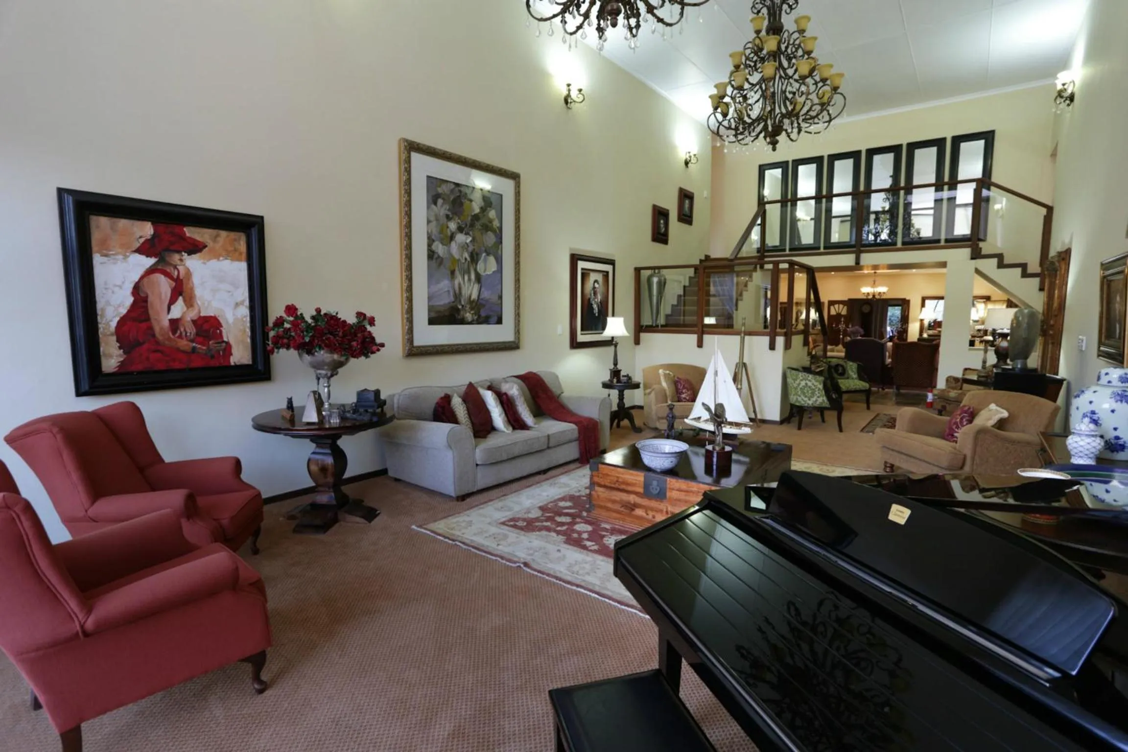 Living room in Shangri-La Manor