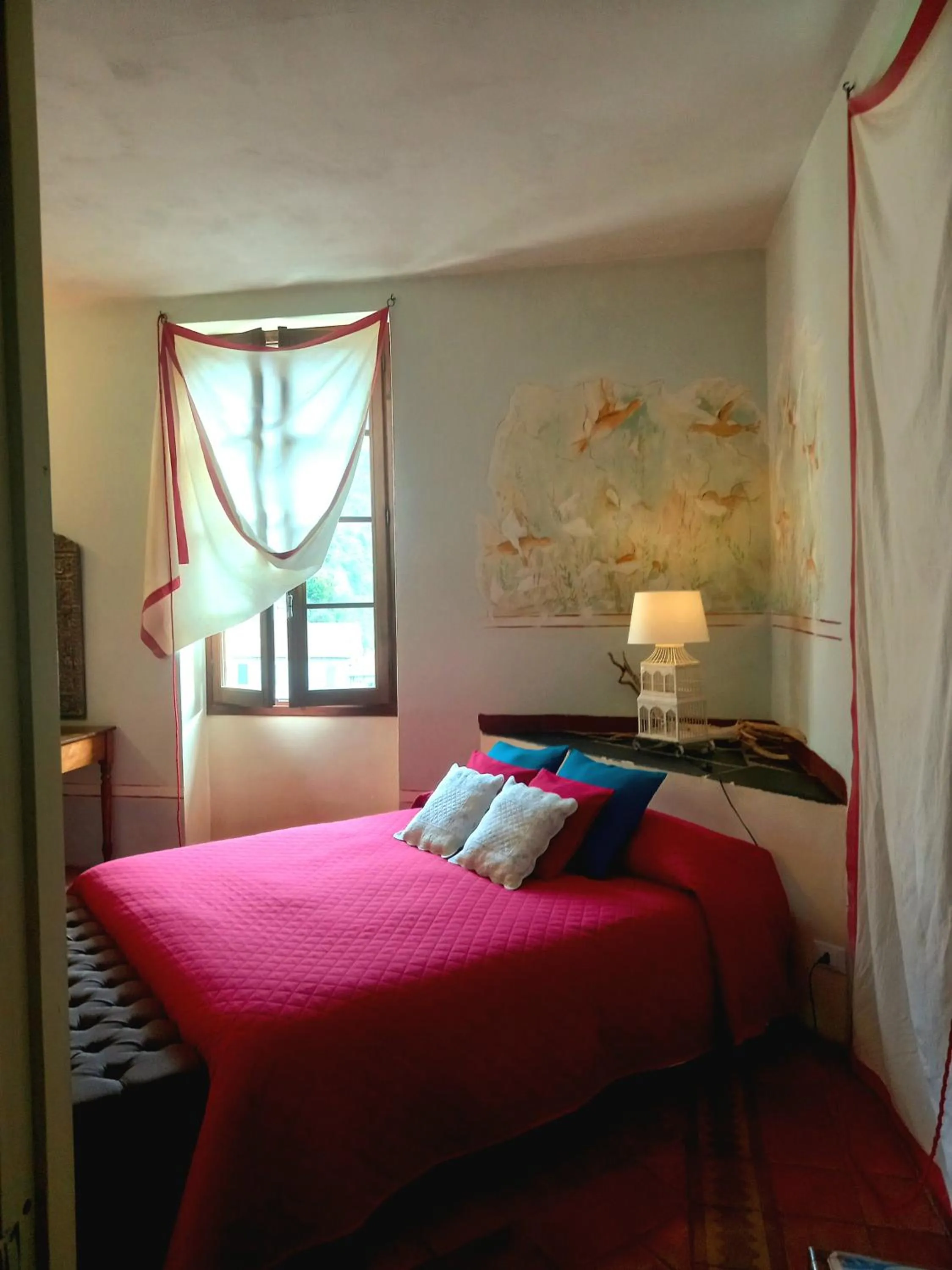 Bedroom, Bed in La Casa Rosa