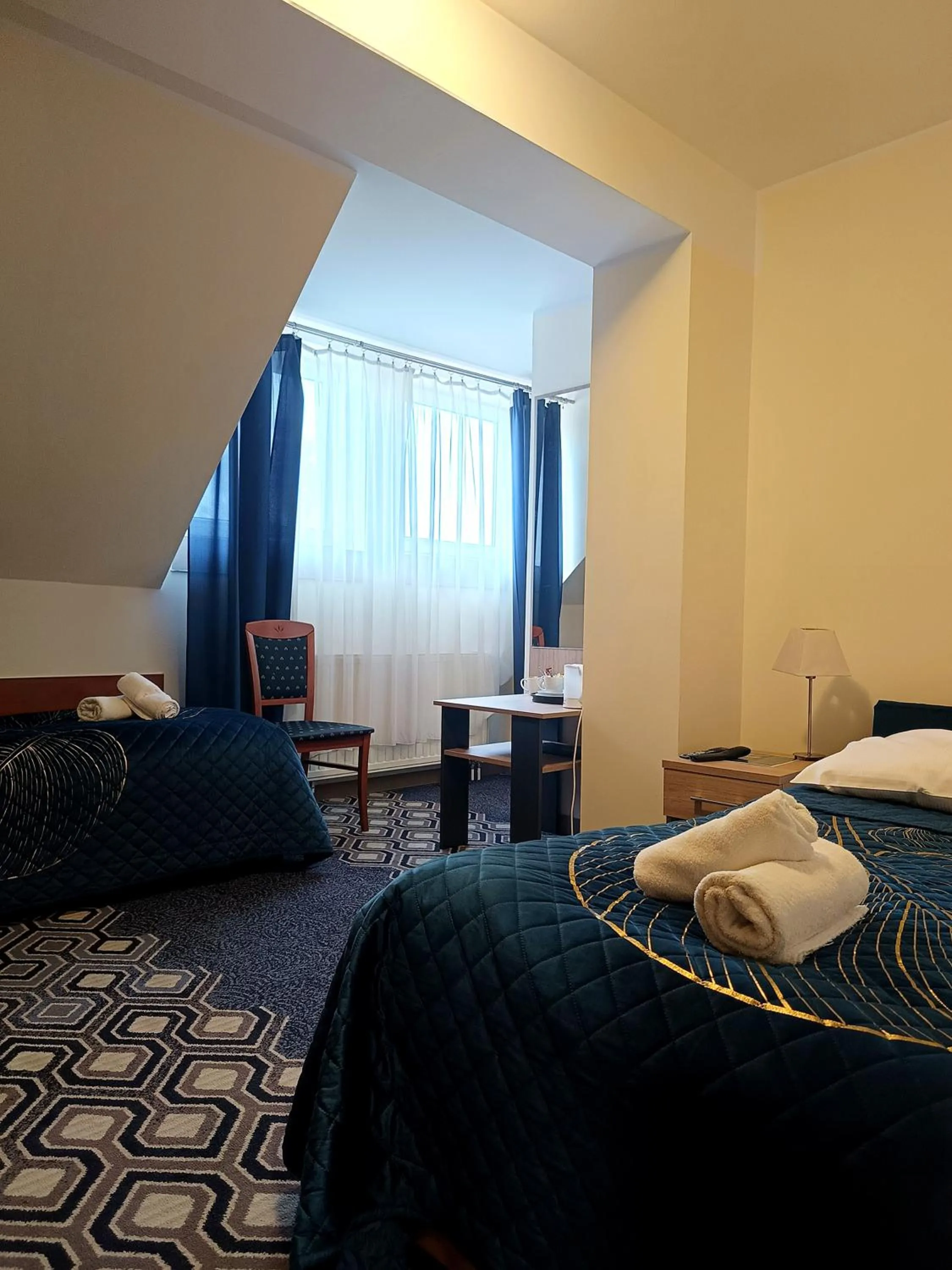 Bed in Hotel Vistula