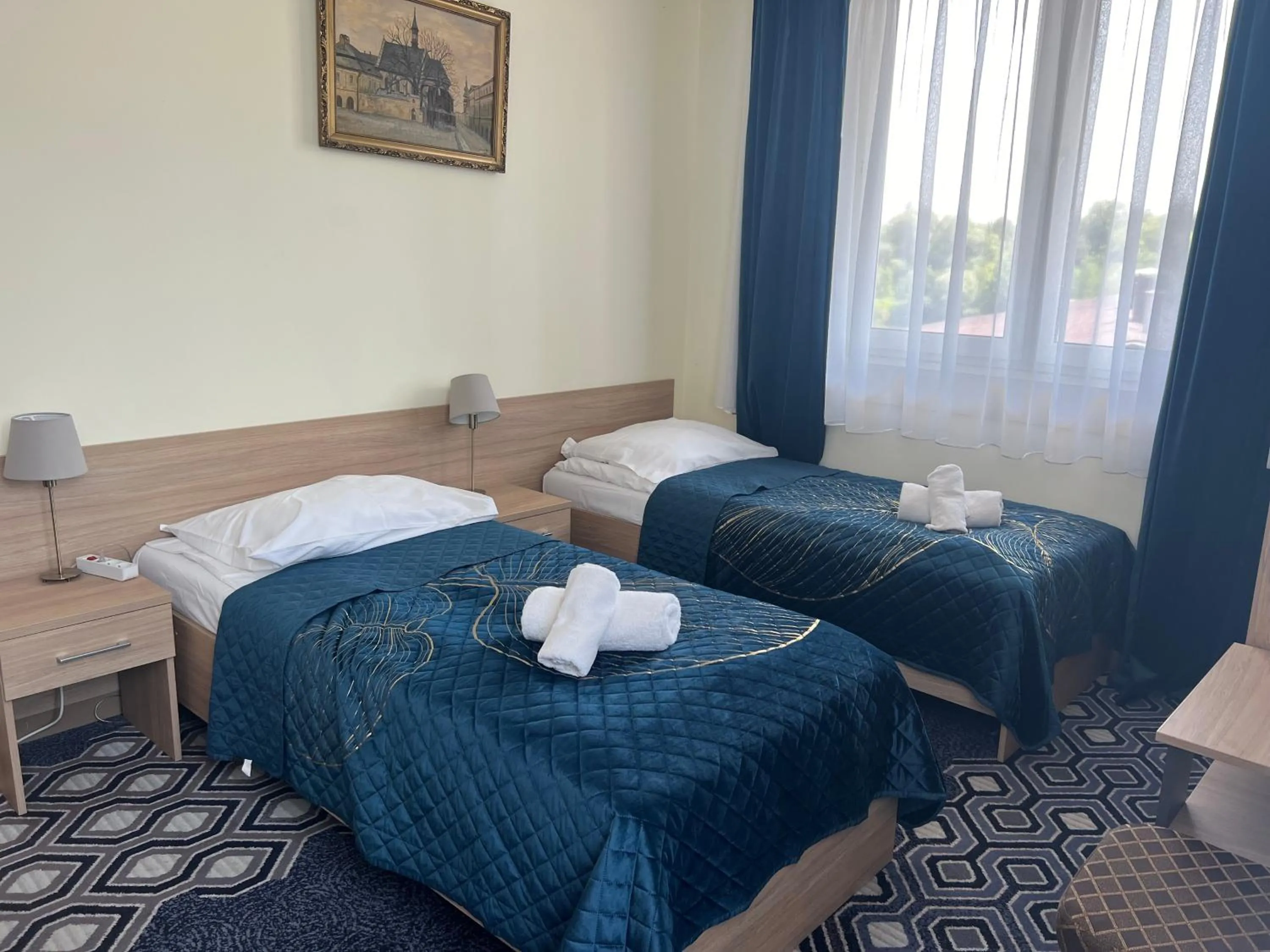 Bed in Hotel Vistula