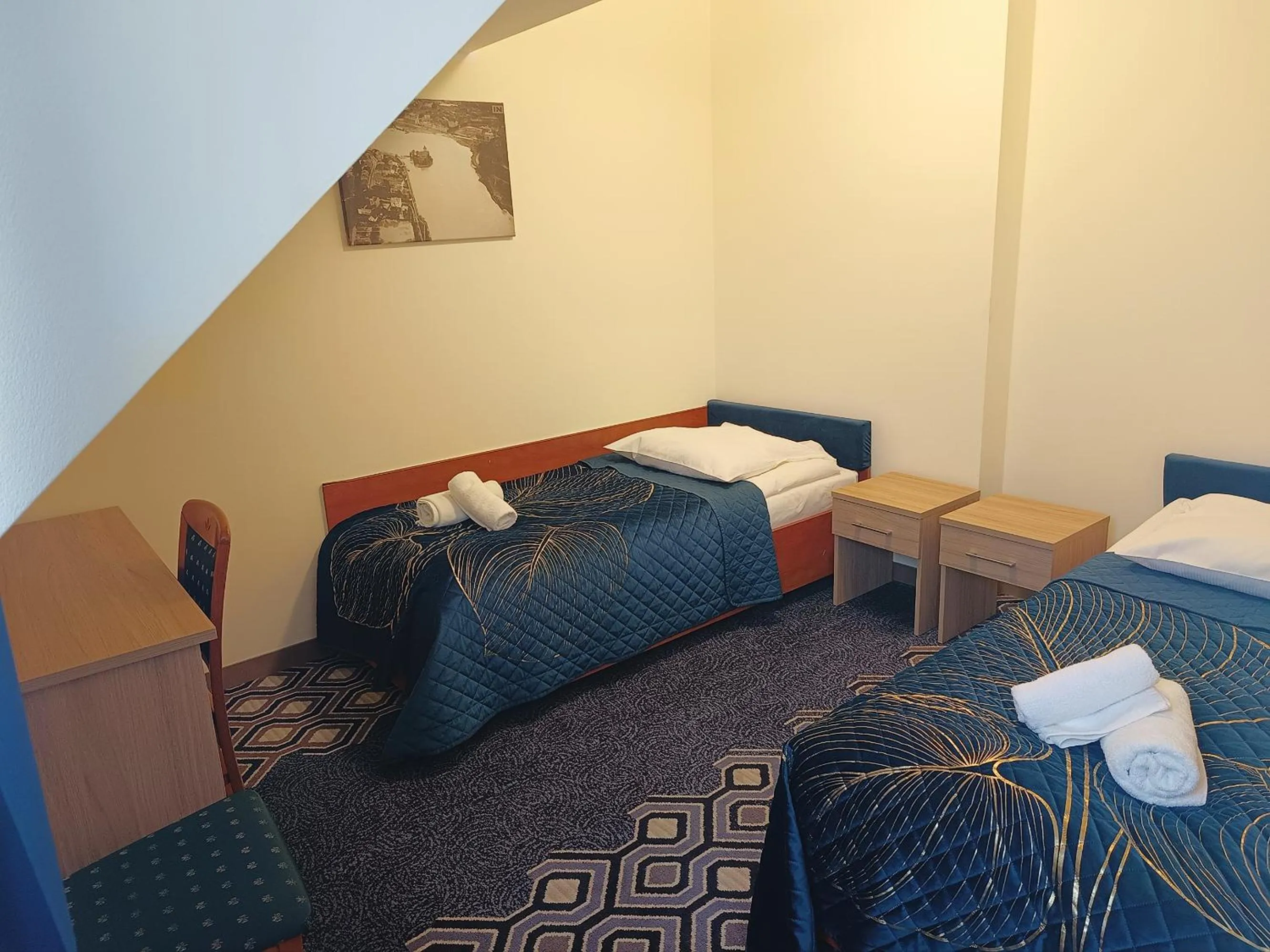 Bed in Hotel Vistula