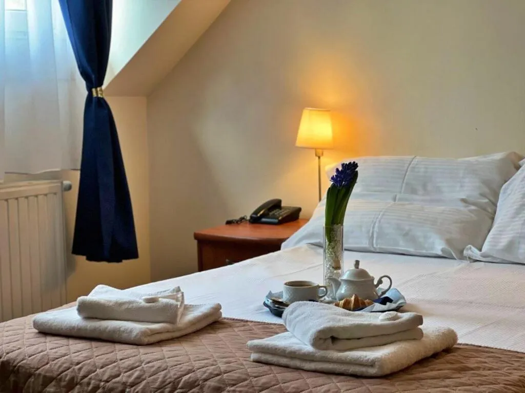 Bed in Hotel Vistula