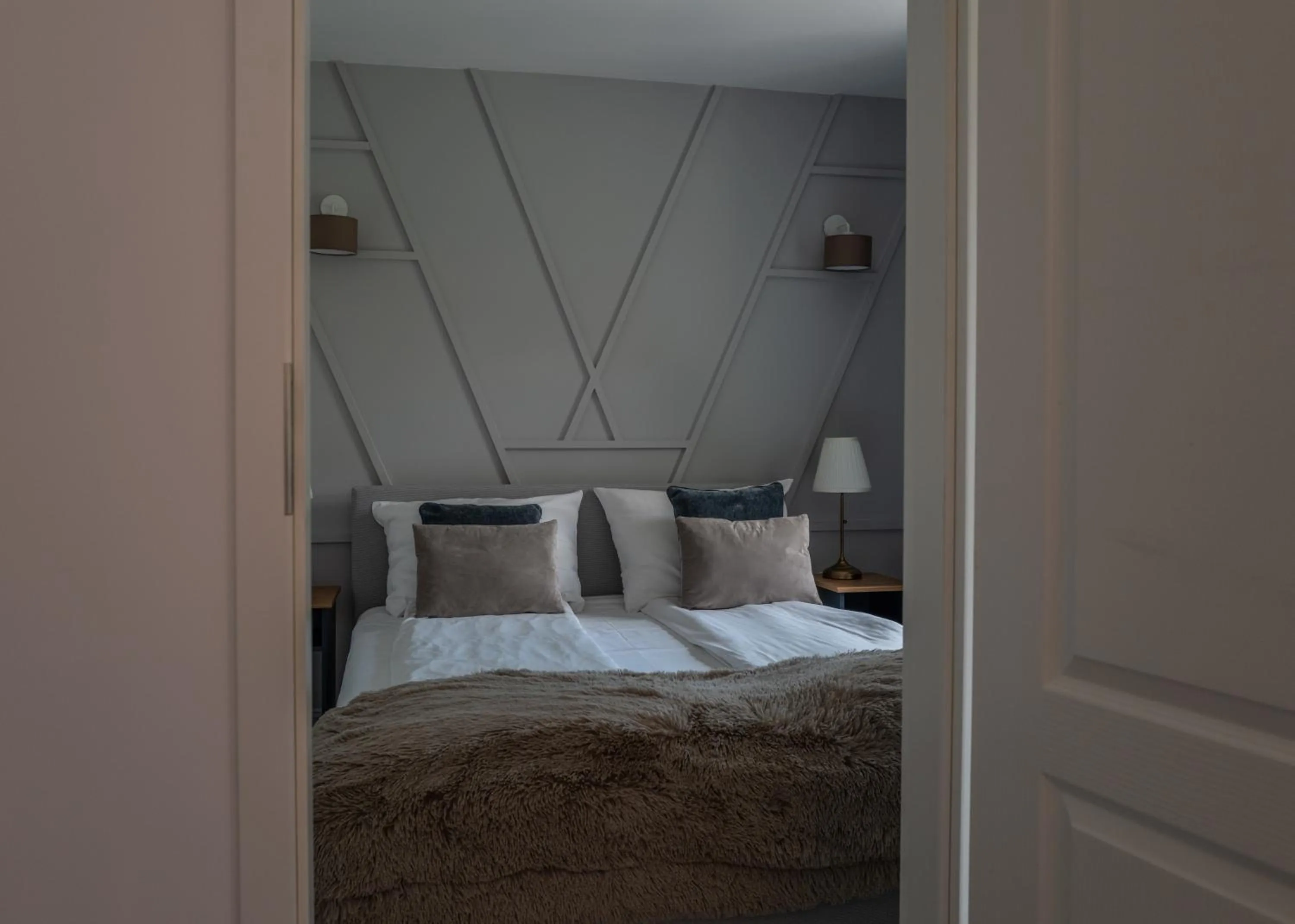 Bed in Hotel Dębowy Biowellness & SPA Góry Sowie