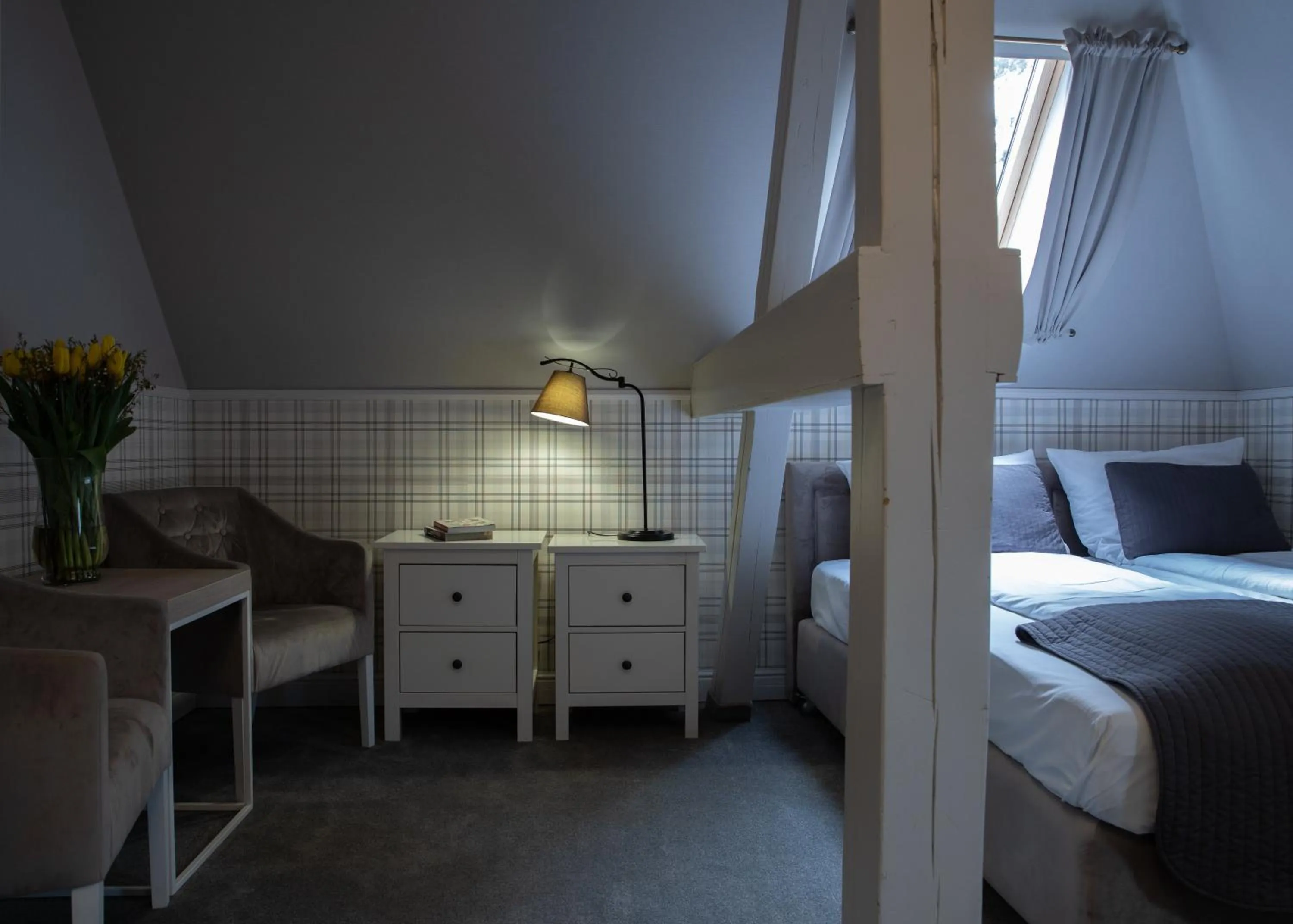 Bed in Hotel Dębowy Biowellness & SPA Góry Sowie