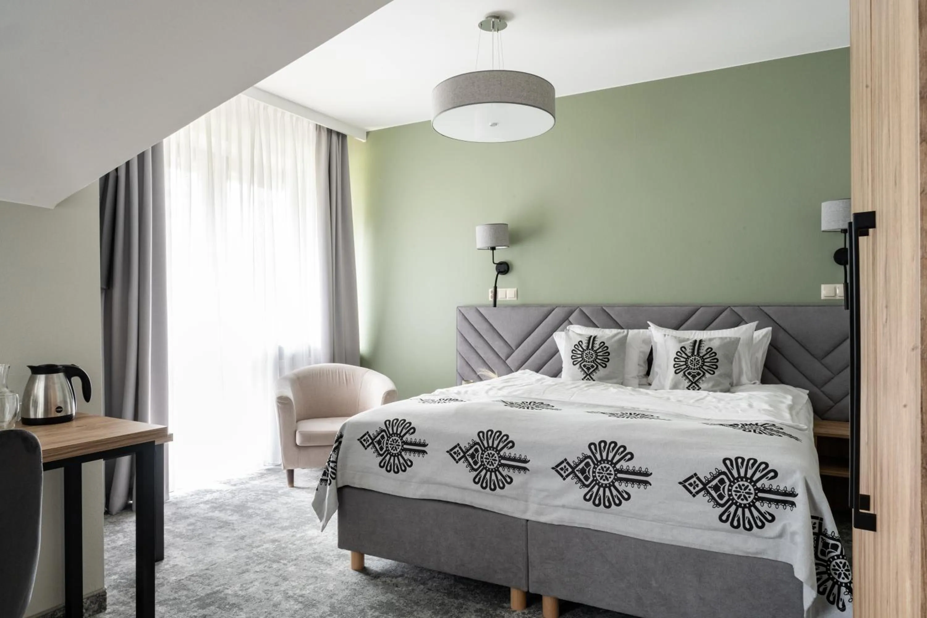 Bed in Hotel Willa Pod Skocznią