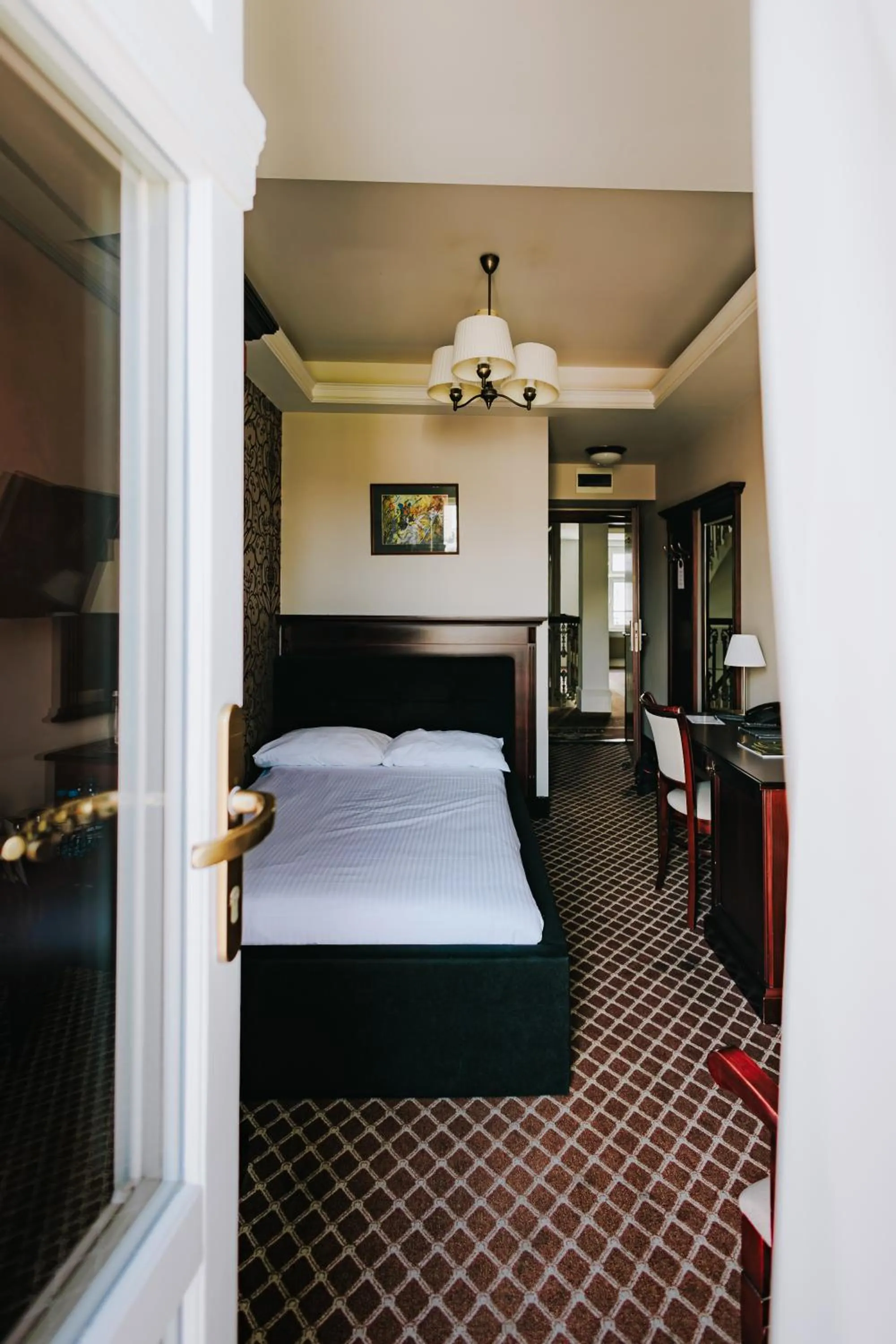 Bed in Hotel Wileński