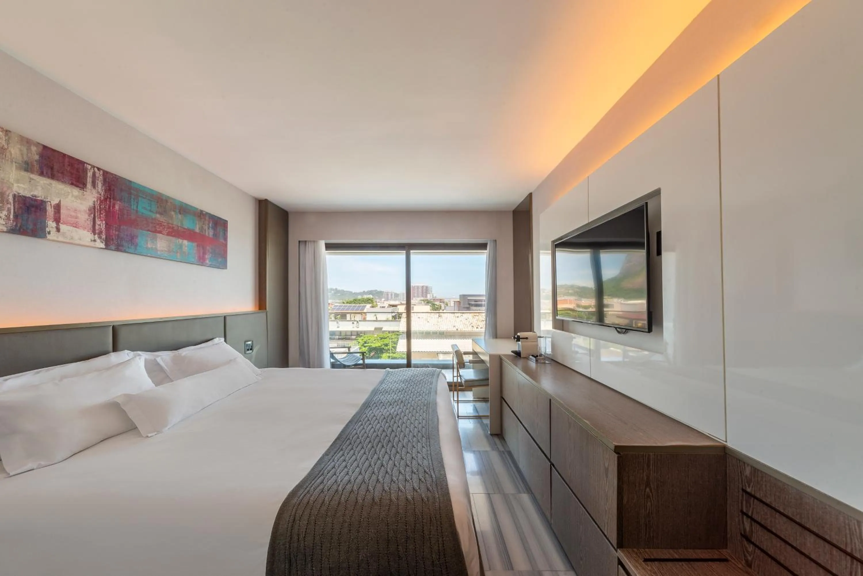 Bedroom, Bed in Lifestyle Laghetto Collection