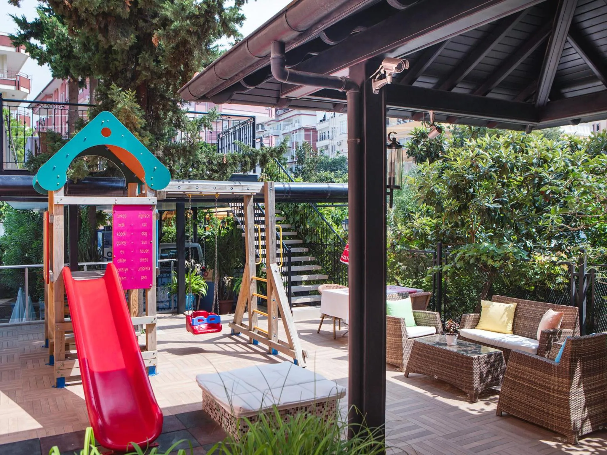 Children play ground in May Flower Apart Hotel