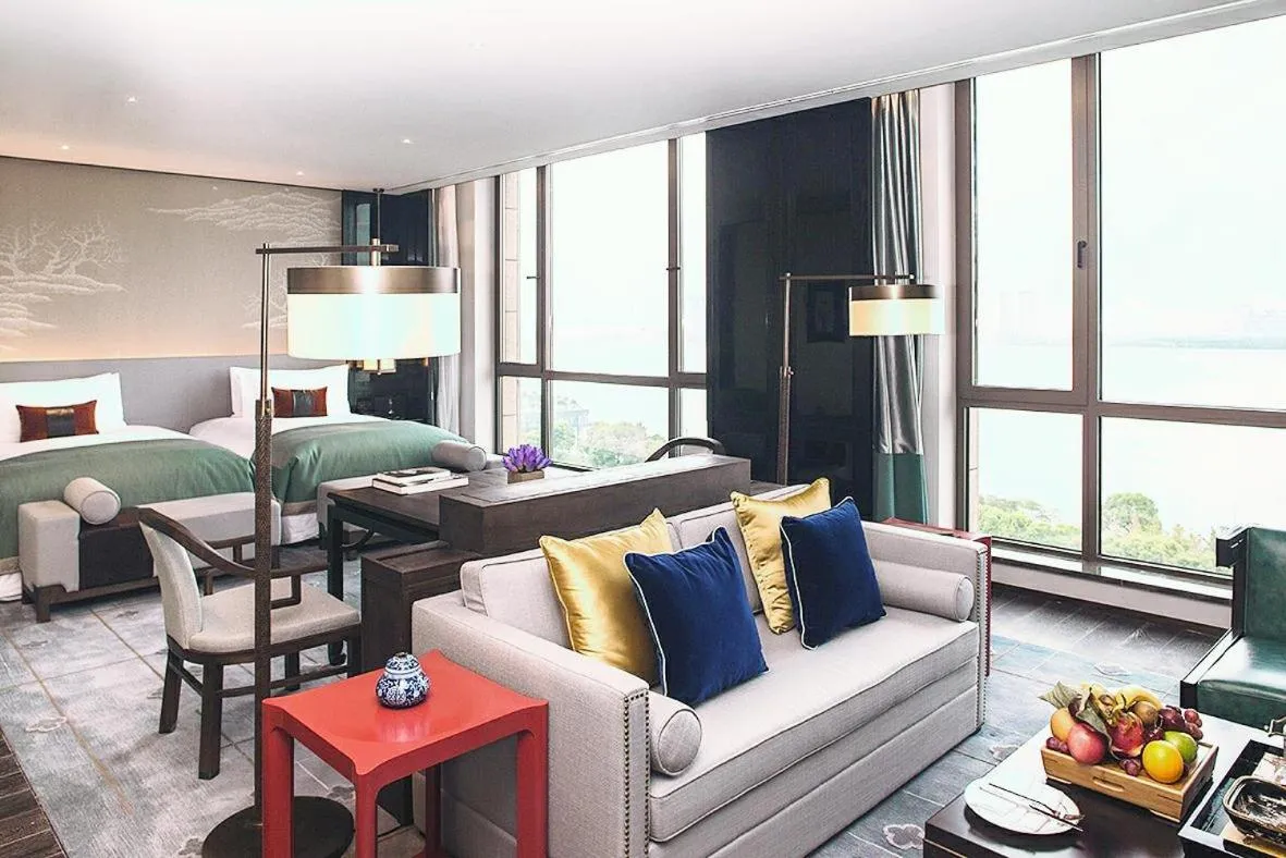 Bed in JiuTai Hotel Hangzhou