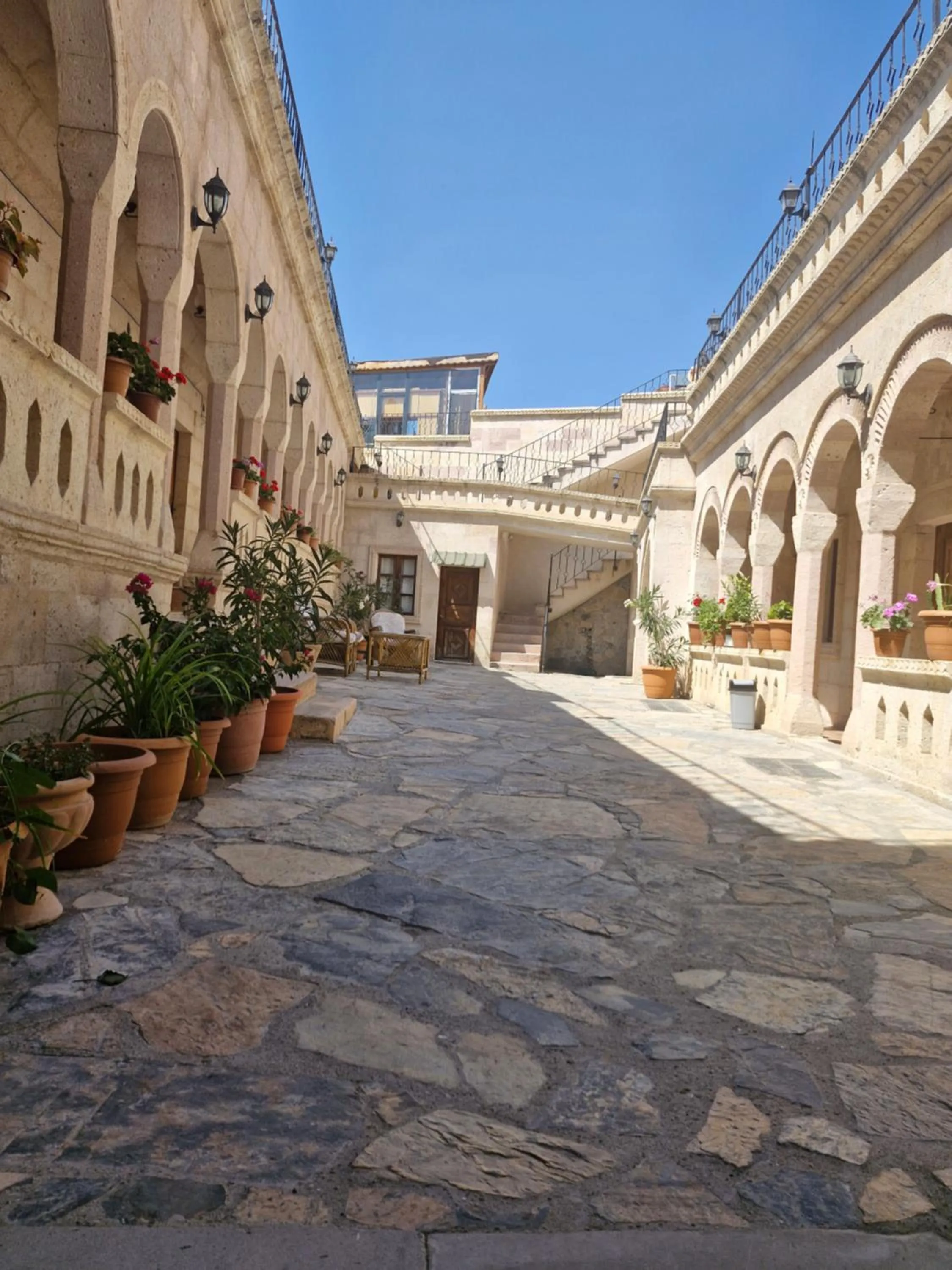 Inner courtyard view in Nature Park Cave Hotel