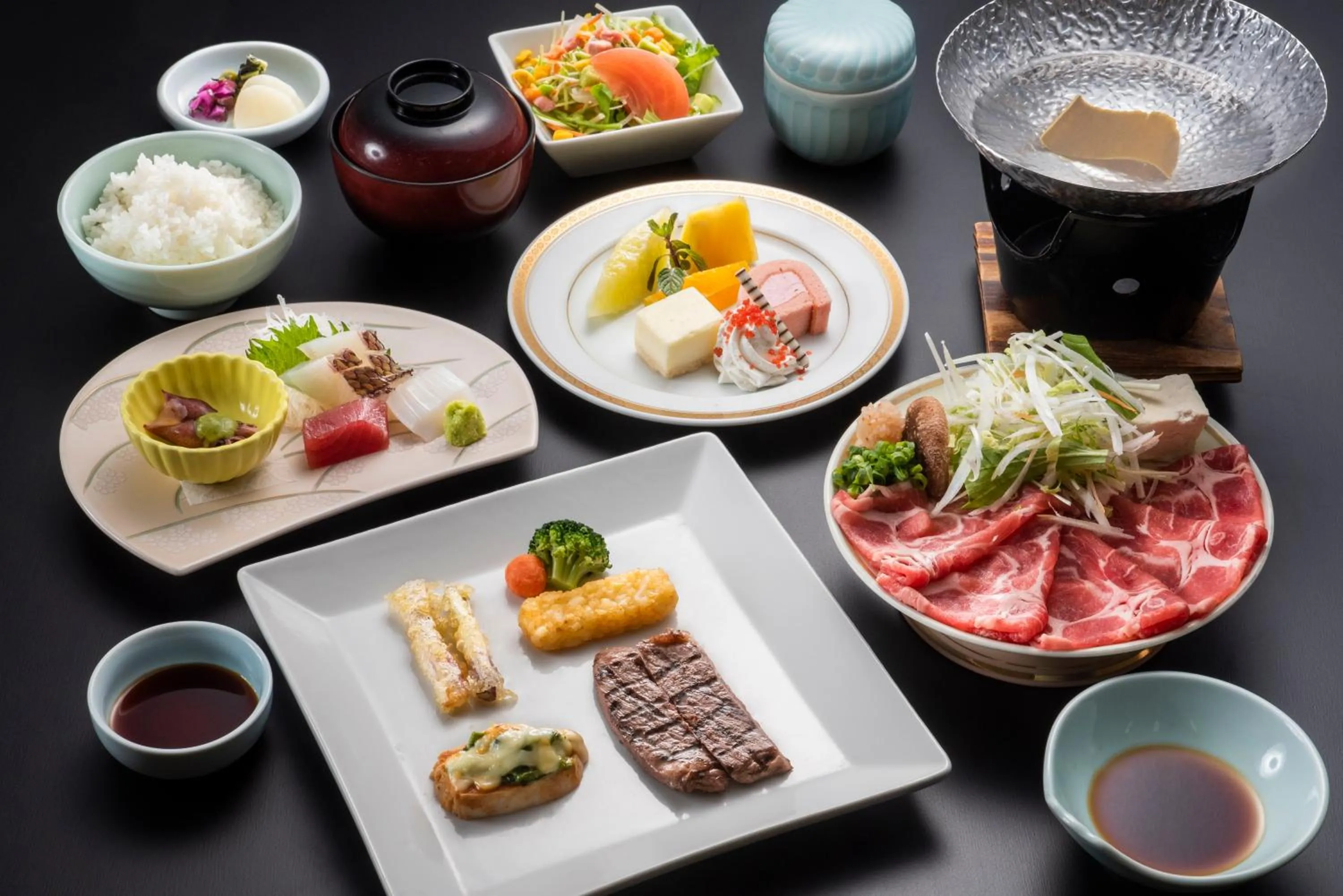 Dinner in Hotel Green Hill Kagoshima