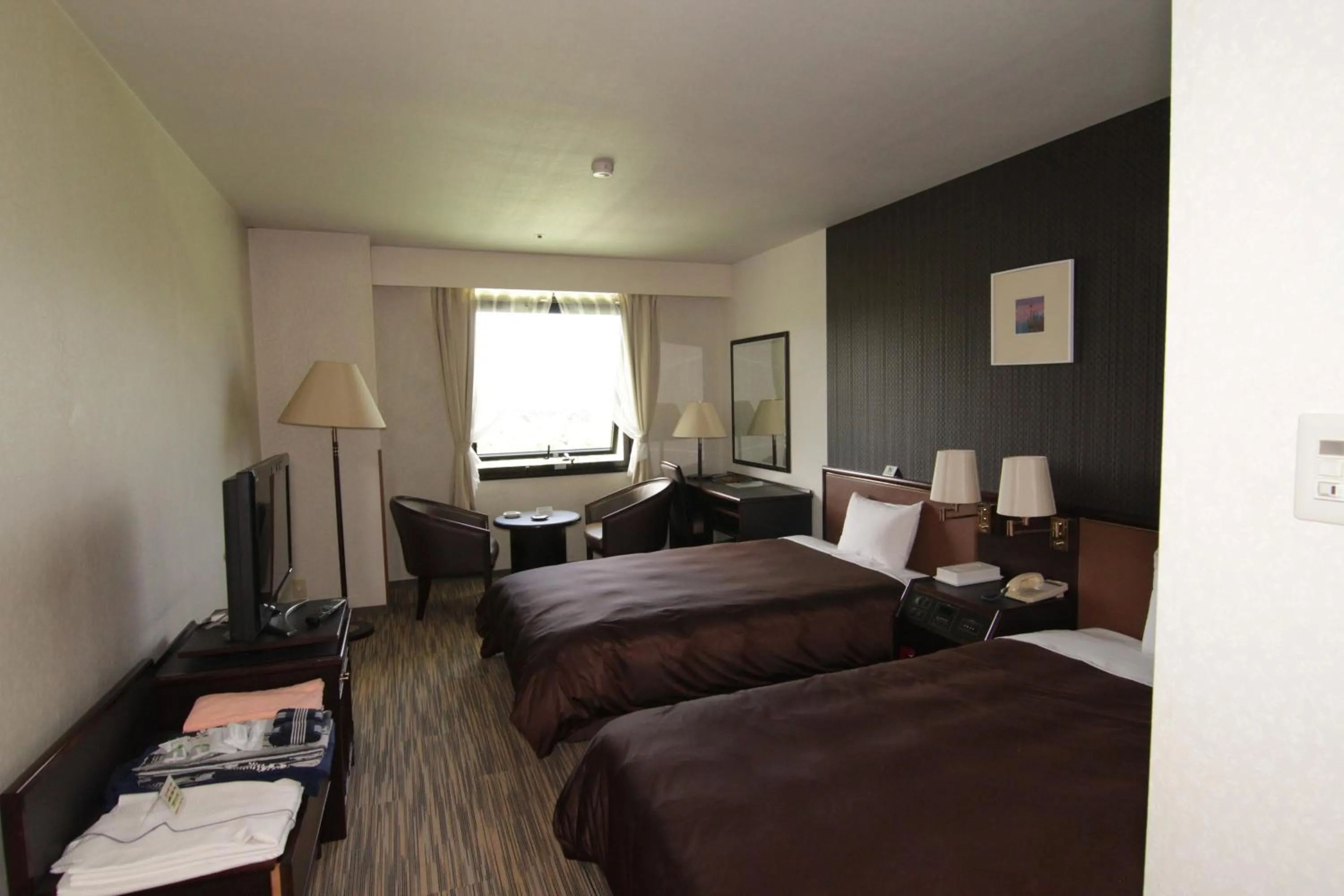 Bed in Hotel Green Hill Kagoshima