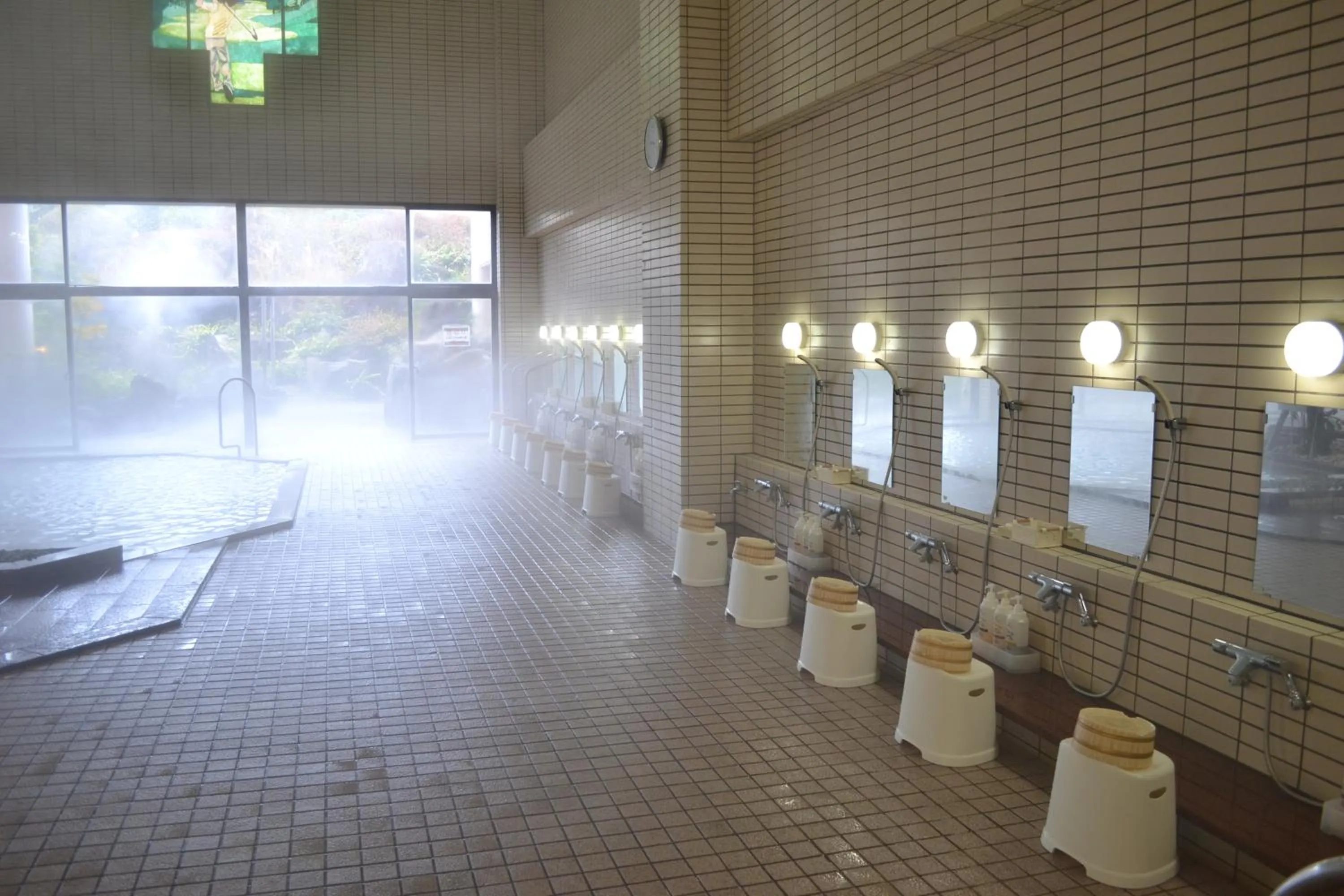 Hot Spring Bath in Hotel Green Hill Kagoshima