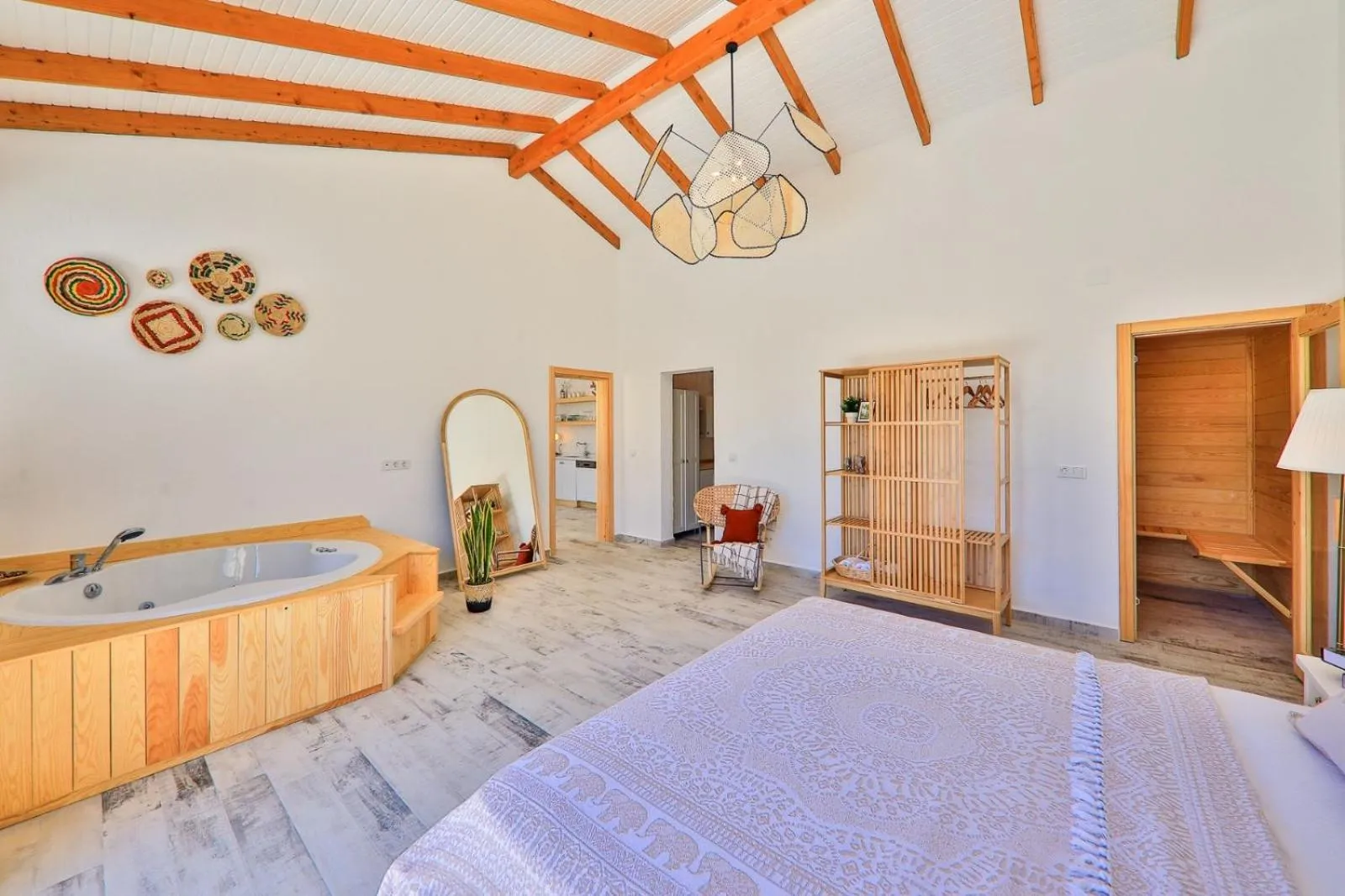 Bed in Golden Lighthouse Hotel