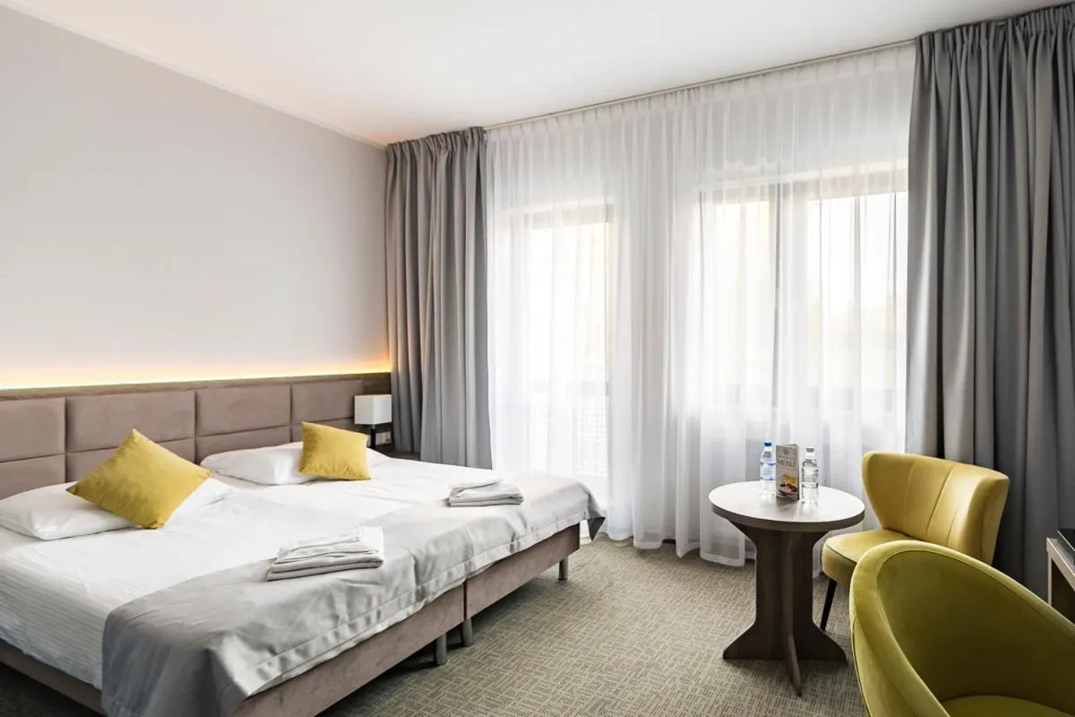 Bed in Meet Poznań Hotel