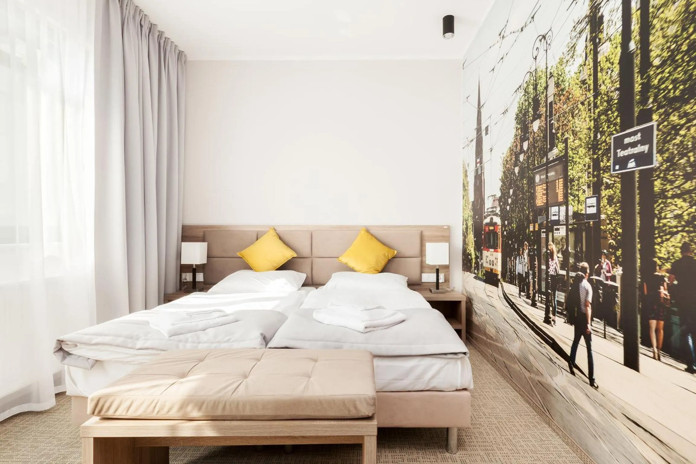 Bed in Meet Poznań Hotel