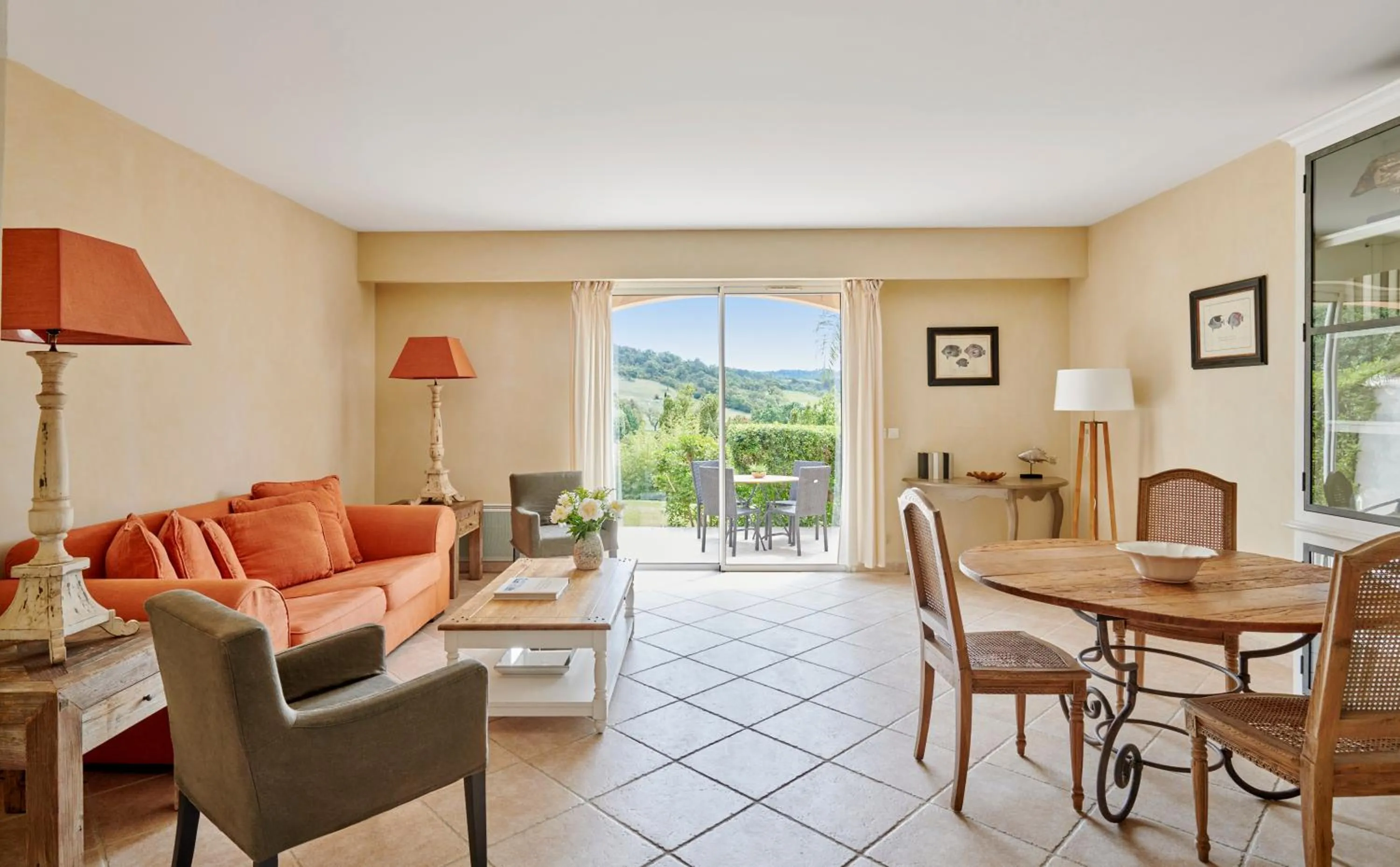Living room in Saint-Tropez Golf Residences