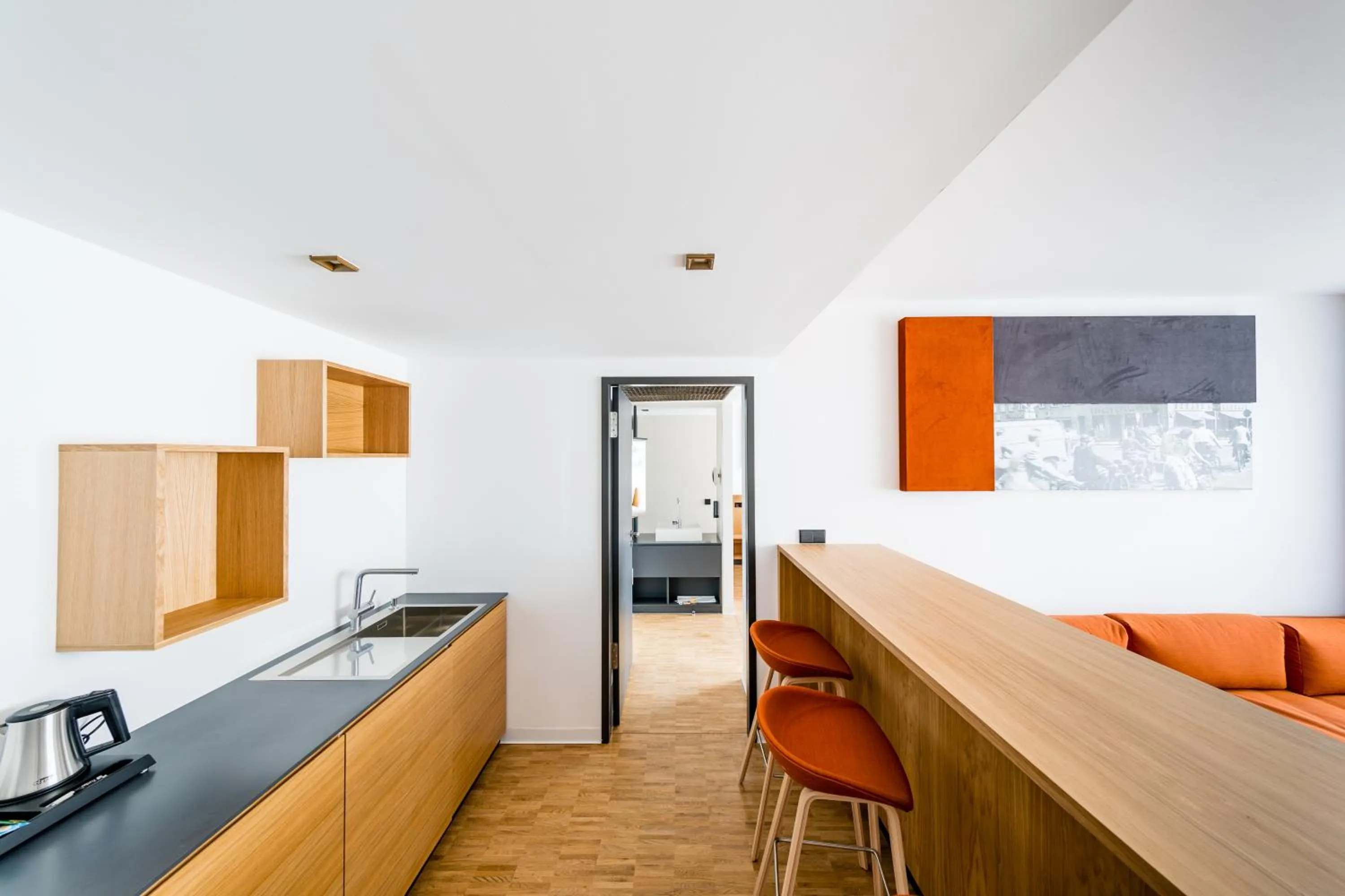 Kitchen or kitchenette in mk | hotel rüsselsheim