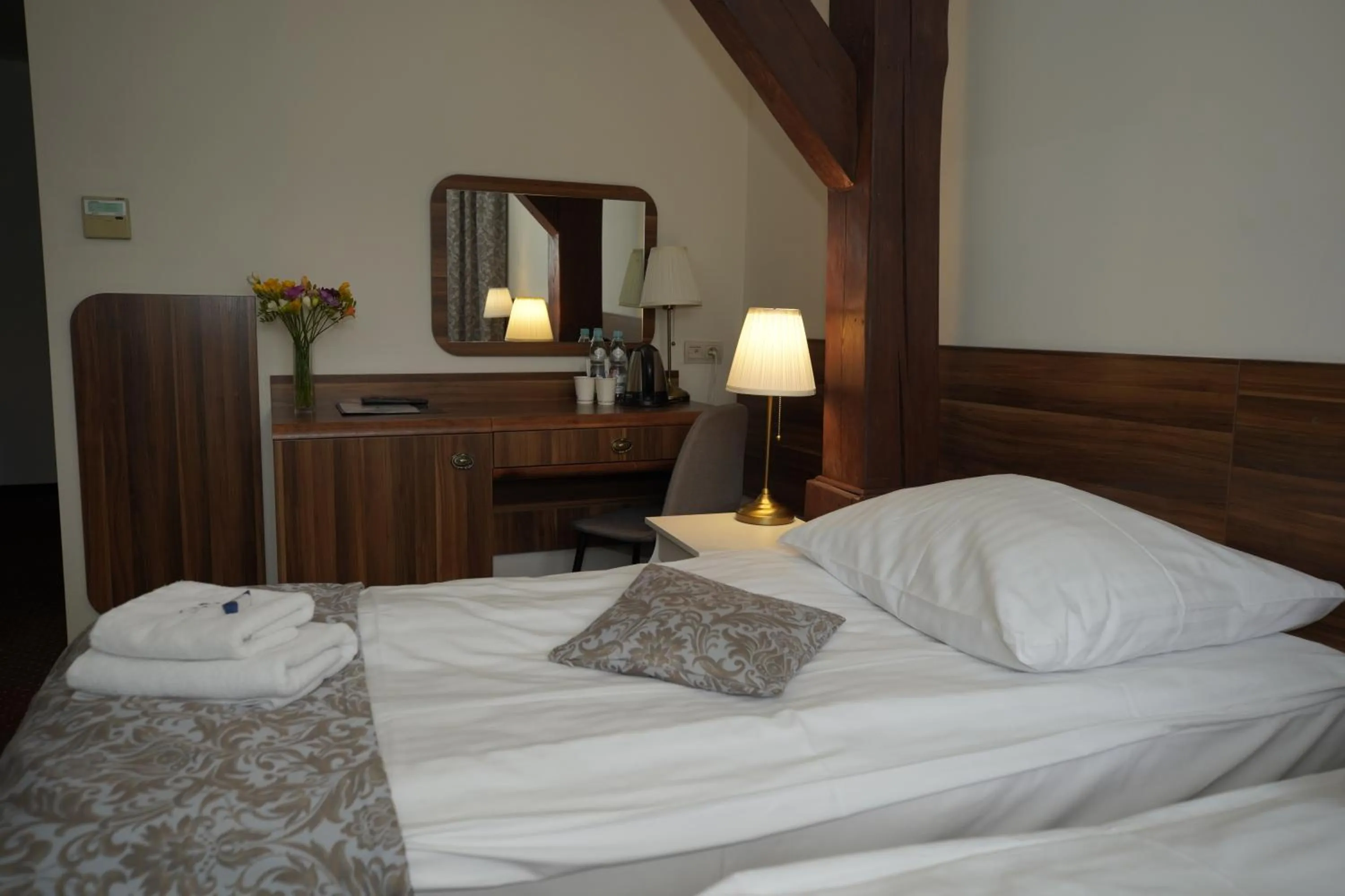 Bed in Hotel Wit Stwosz