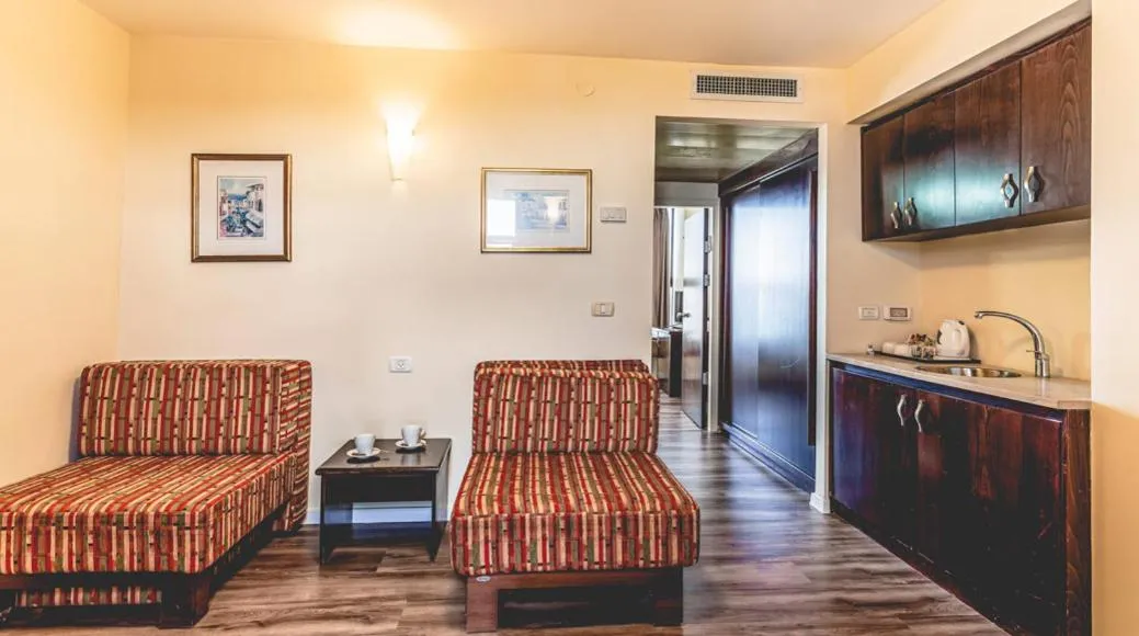 Seating area in Nof Hotel