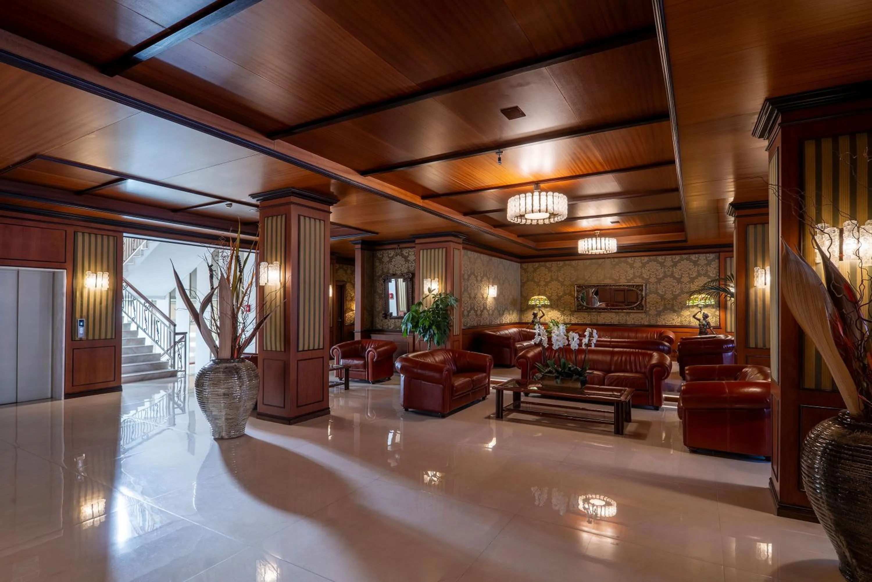 Lobby or reception in Hotel Delle Palme