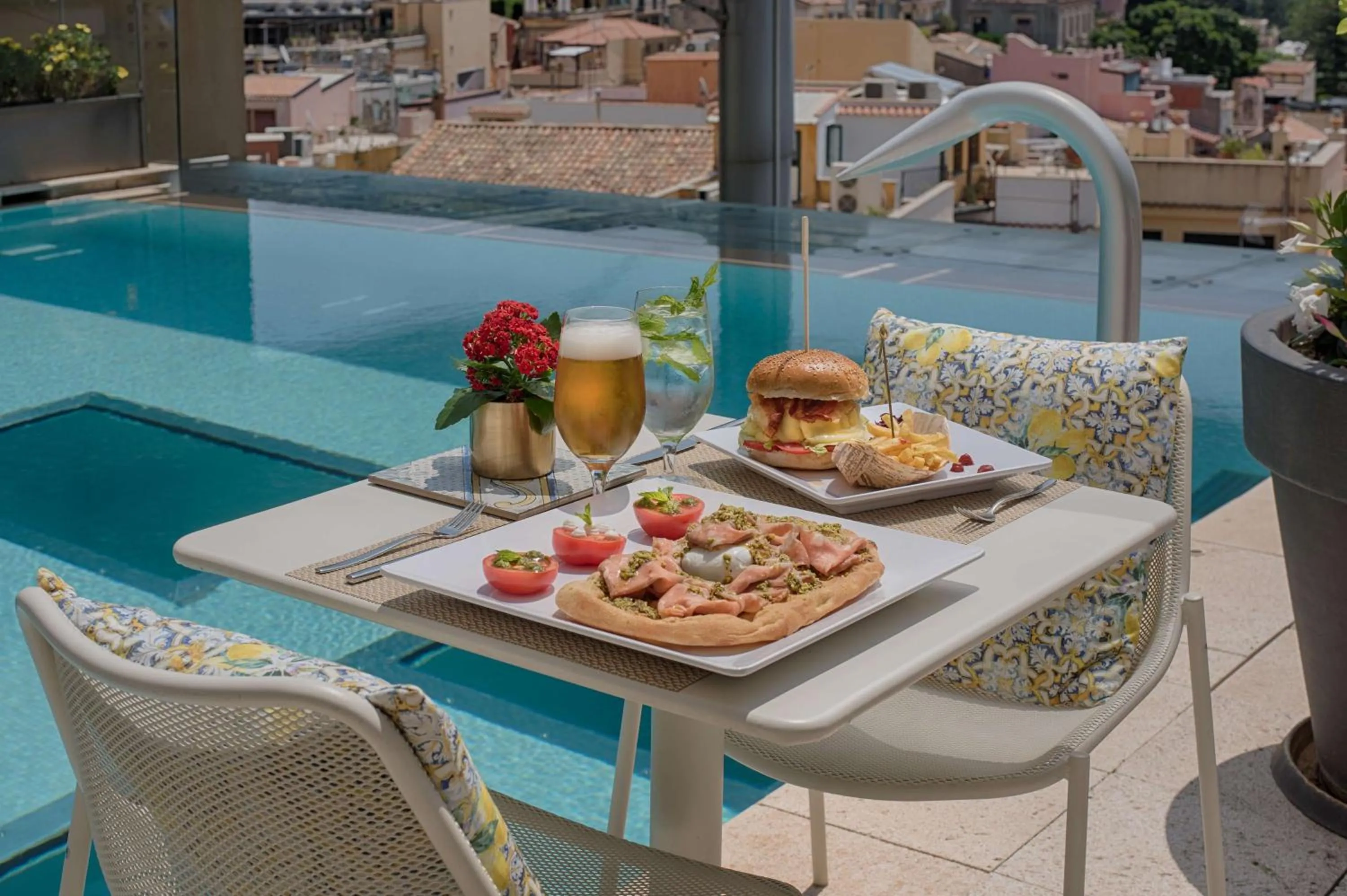 Pool view in NH Collection Taormina